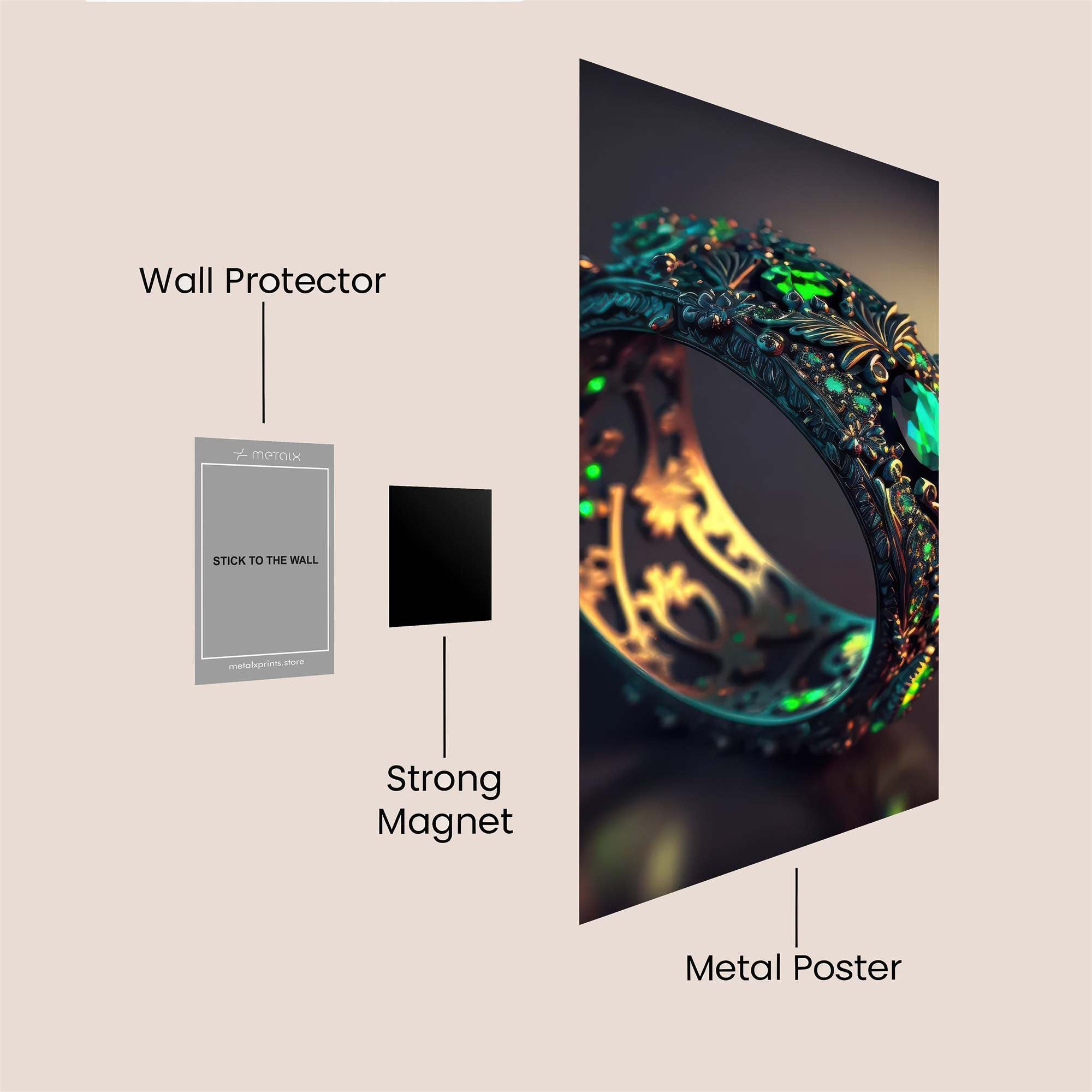Emerald Enchantment Safe Wall Magnetic / M