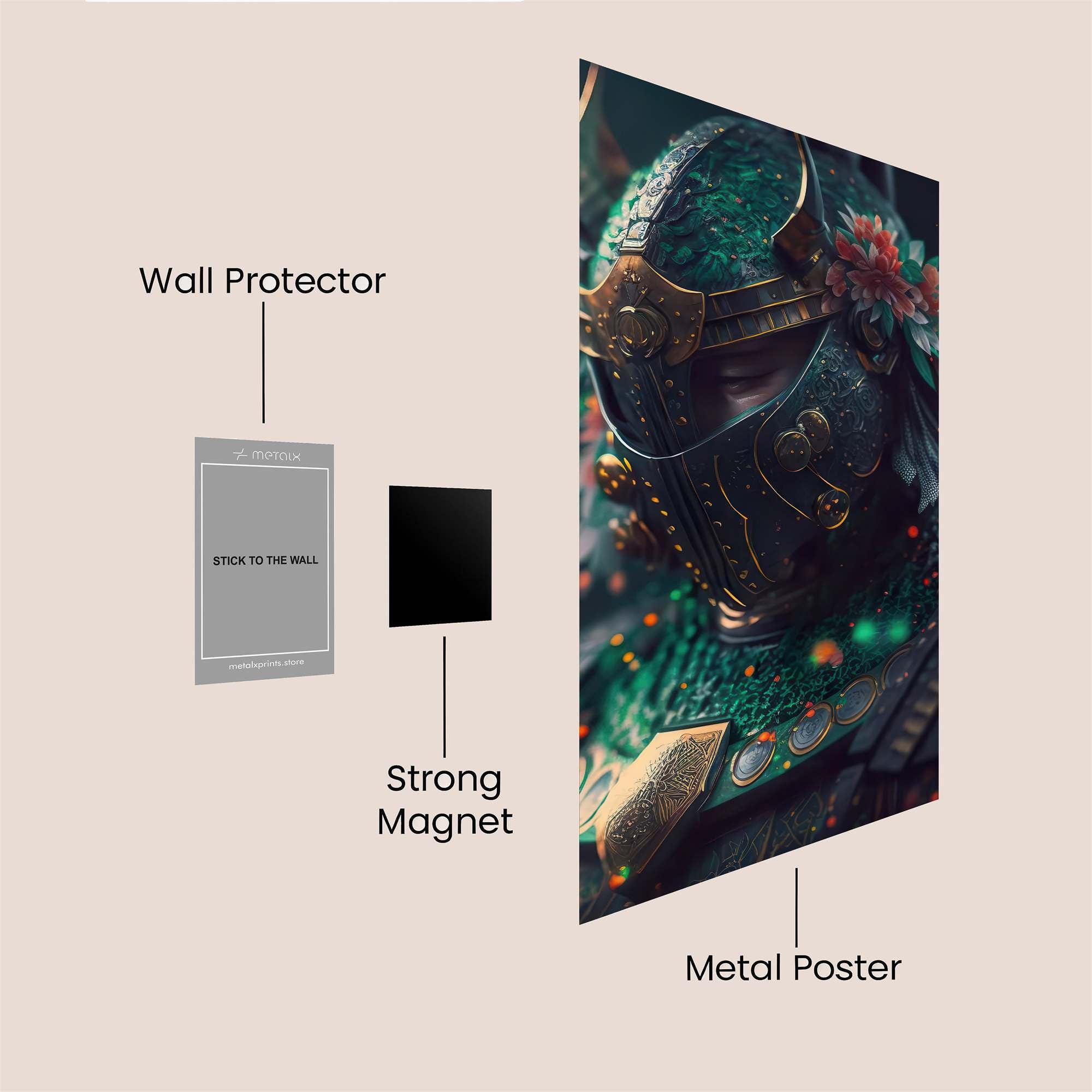 FloralKnight Safe Wall Magnetic / M