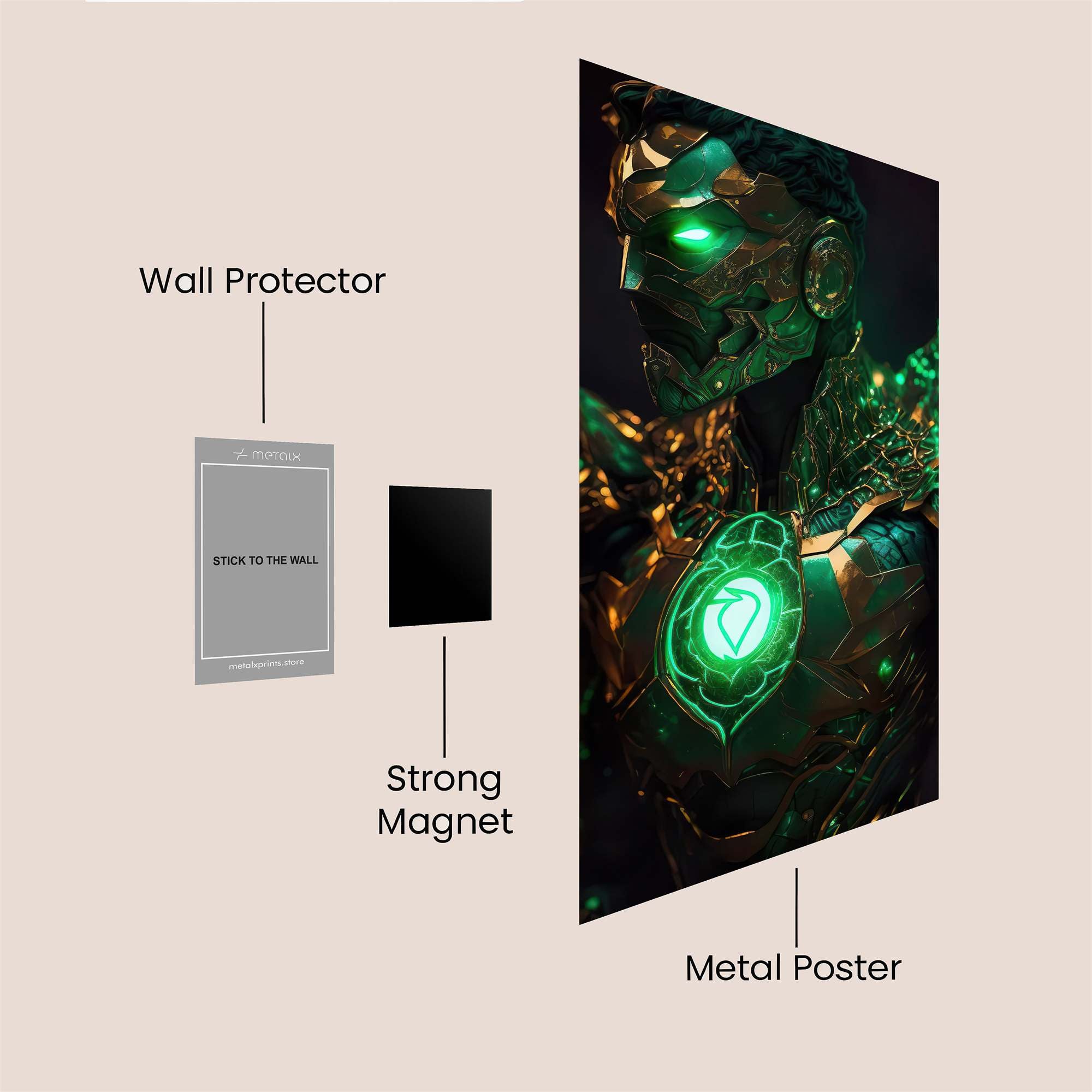 Green Lantern Enigmatic Safe Wall Magnetic / M