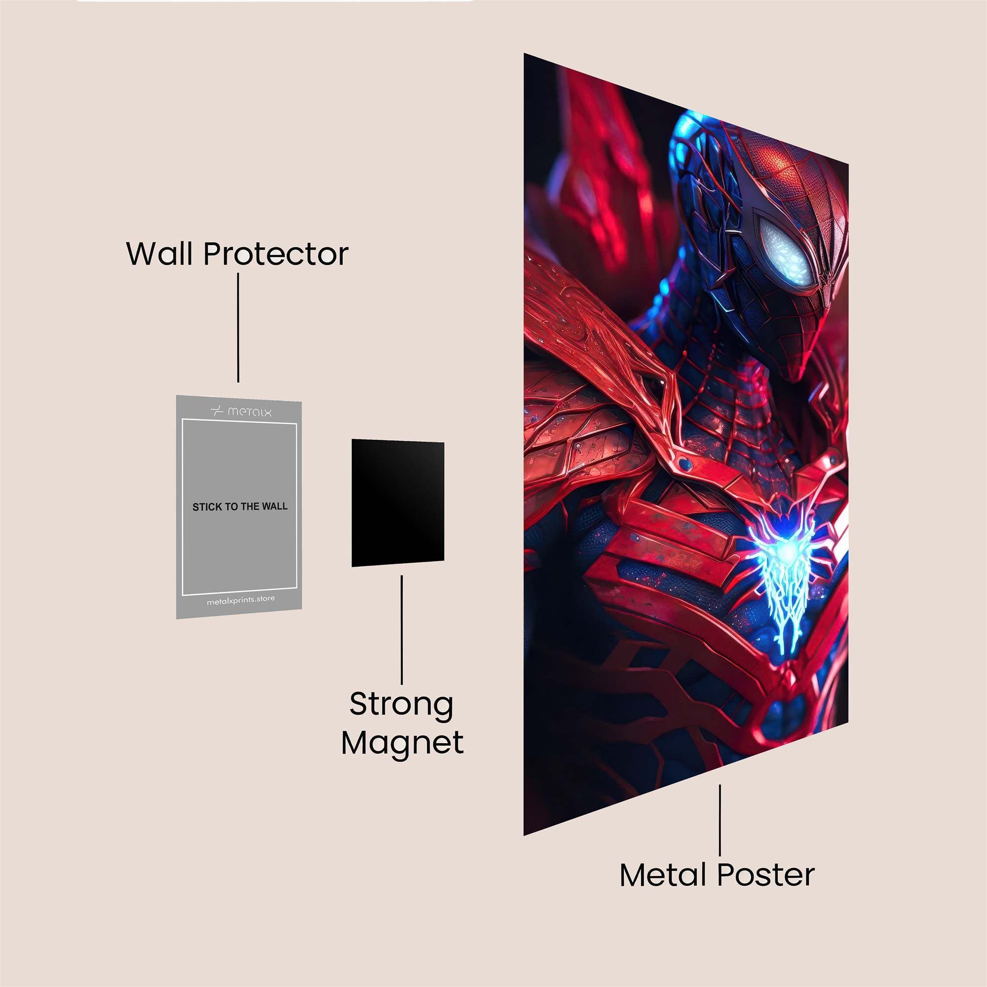 Spider Intensity Safe Wall Magnetic / M
