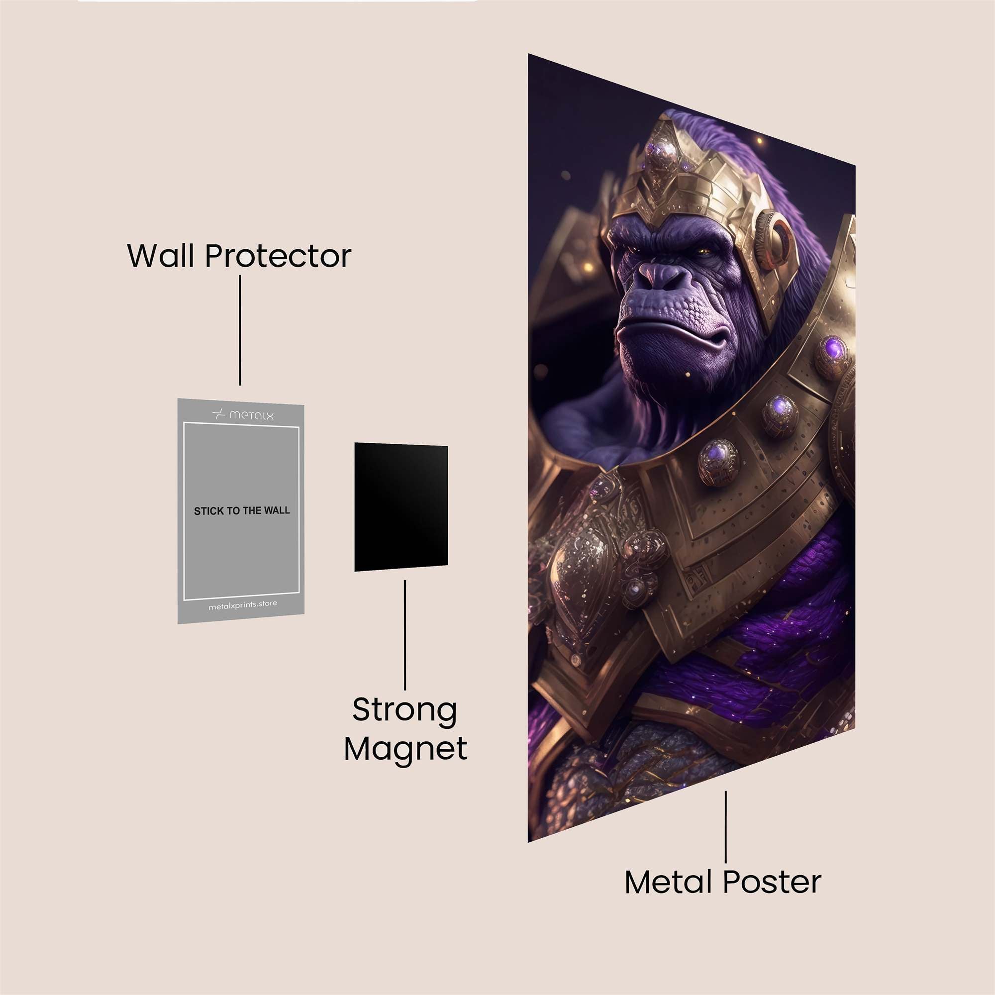 Gorilla Majesty Safe Wall Magnetic / M