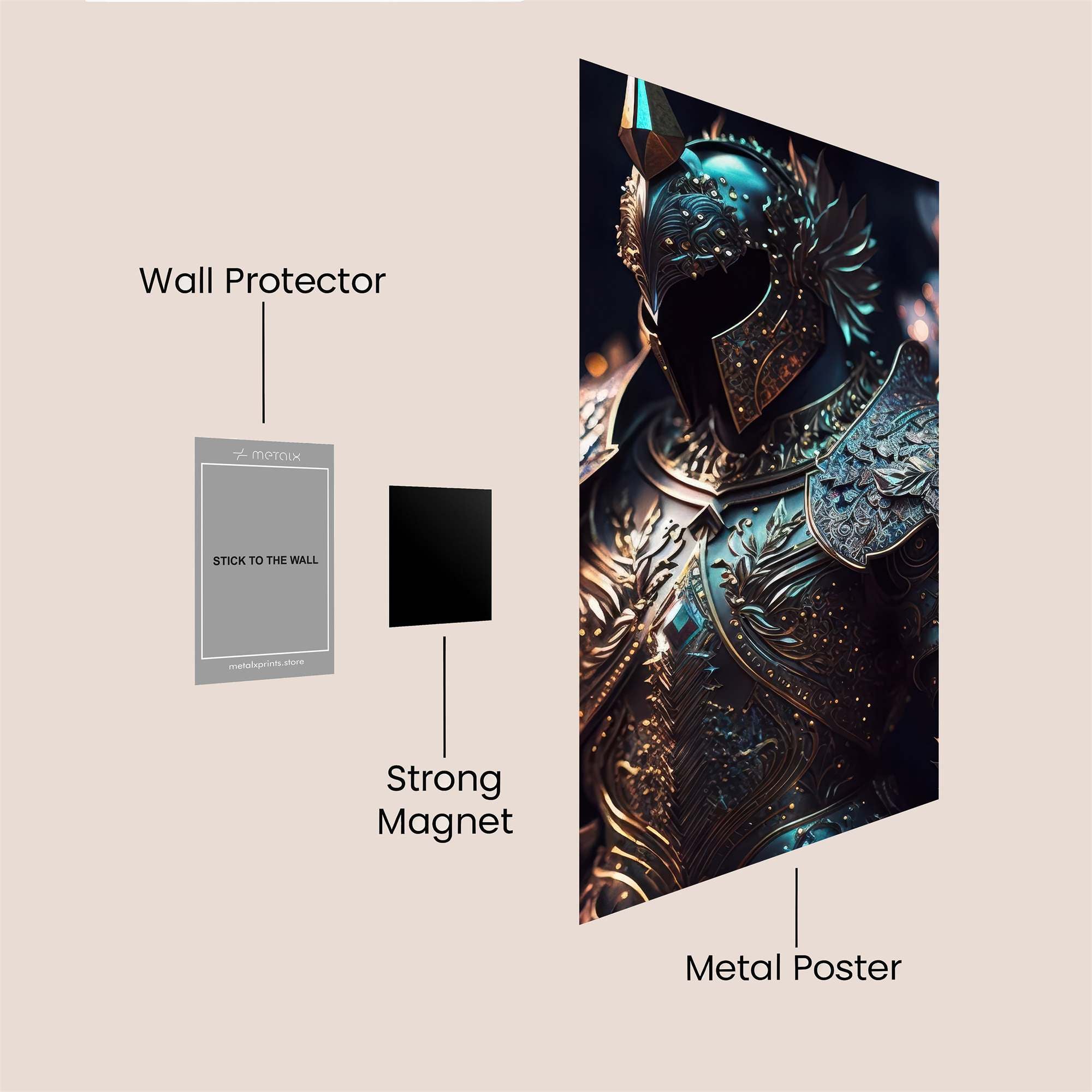 Knight Enigmatic Safe Wall Magnetic / M