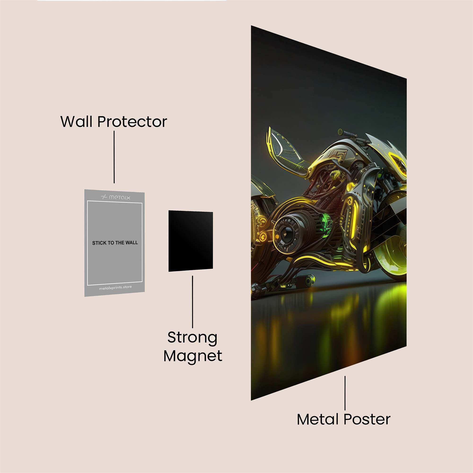 Neon Beast Safe Wall Magnetic / M