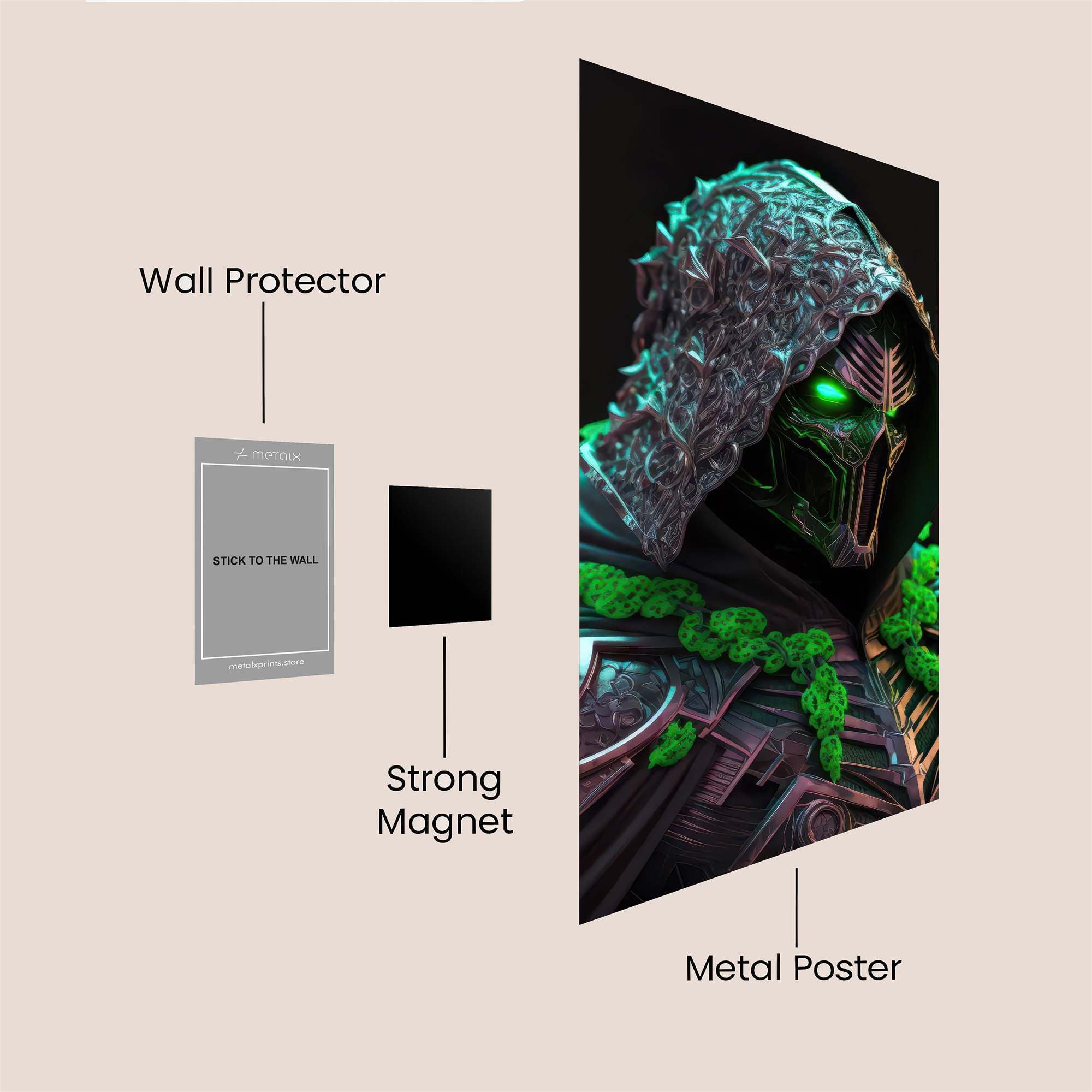 Nocturnal Menace Safe Wall Magnetic / M
