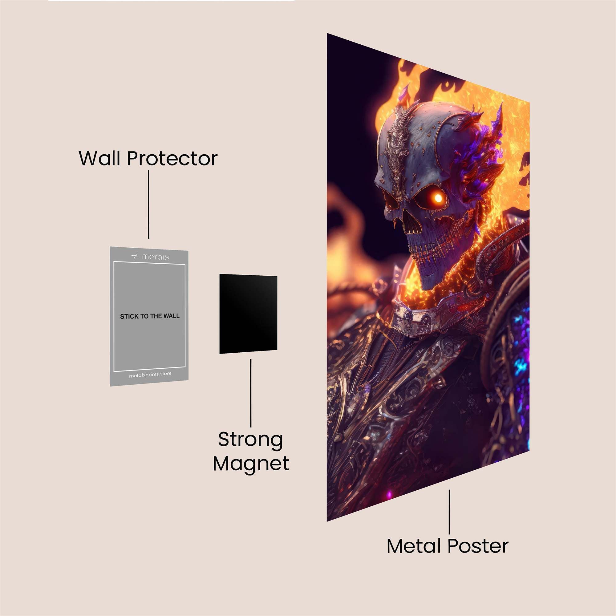 Ghost Rider Safe Wall Magnetic / M