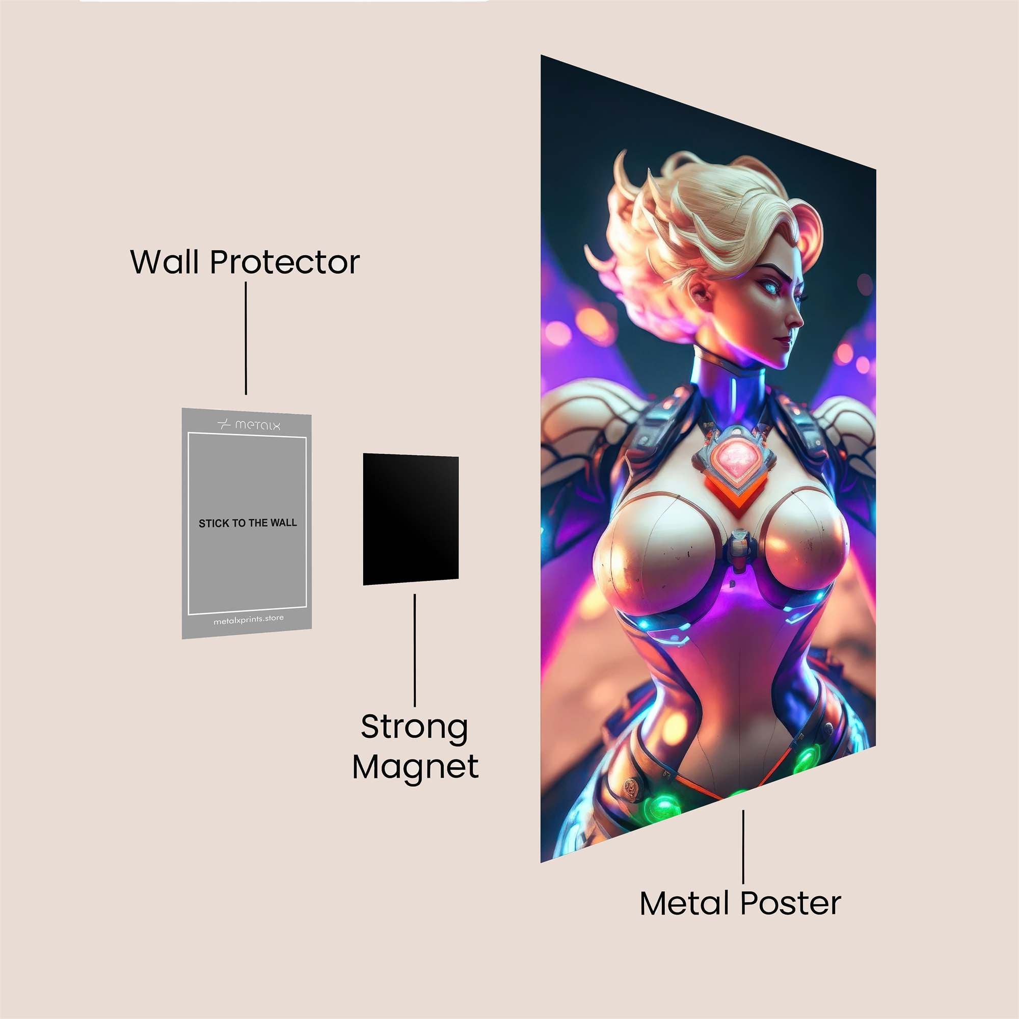 Cyber Enchantress Safe Wall Magnetic / M