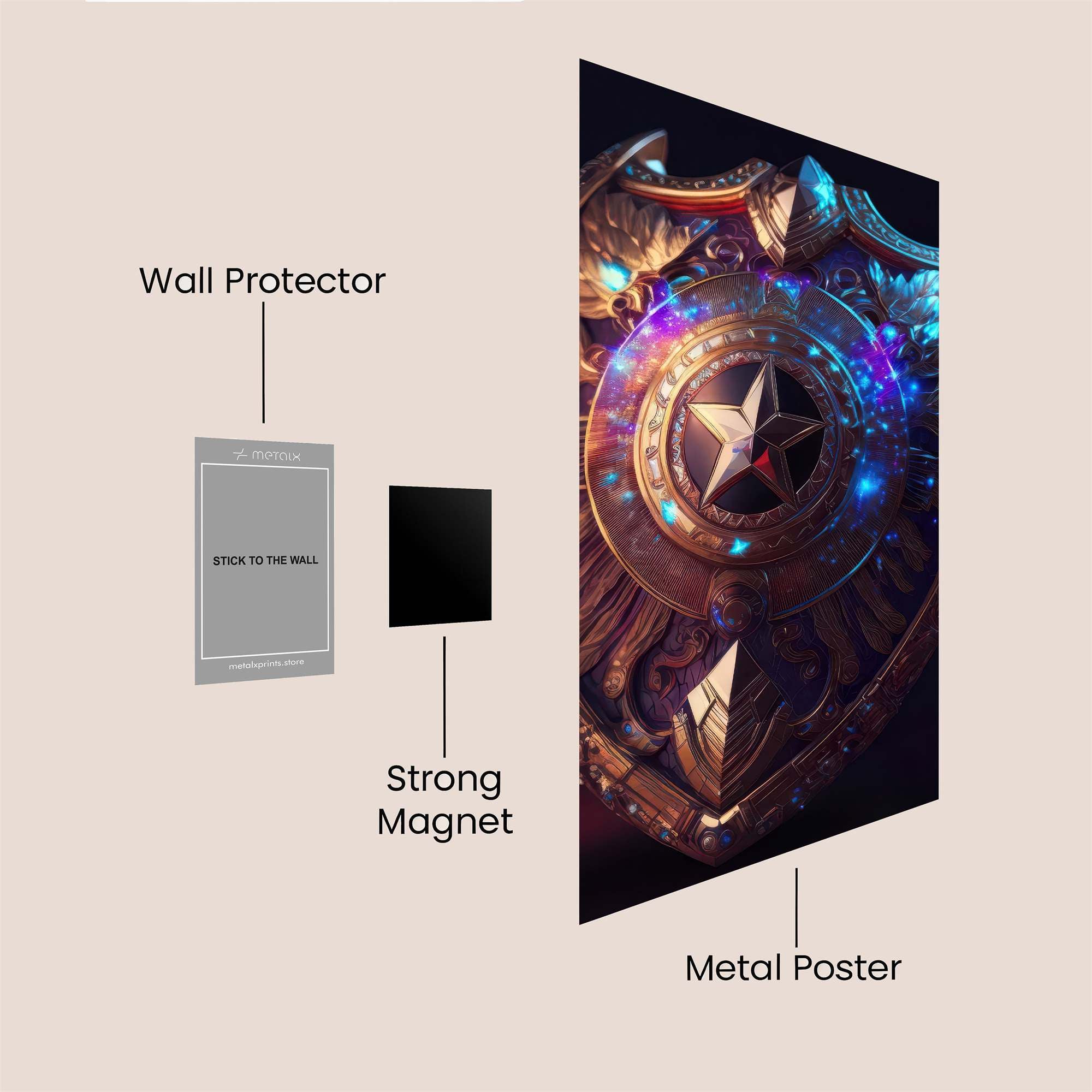 Starlight Shield Safe Wall Magnetic / M