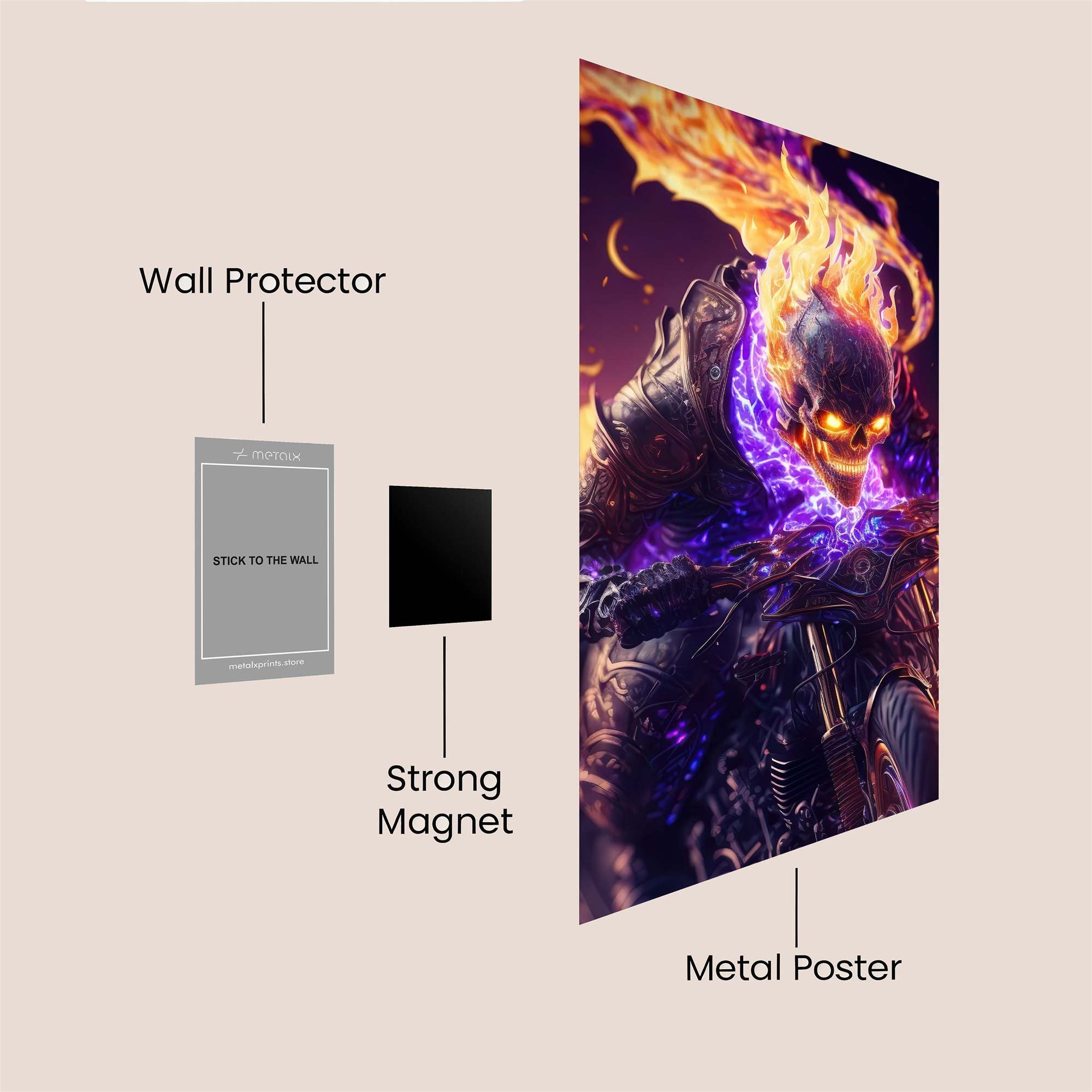 GhostRider Fury Safe Wall Magnetic / M