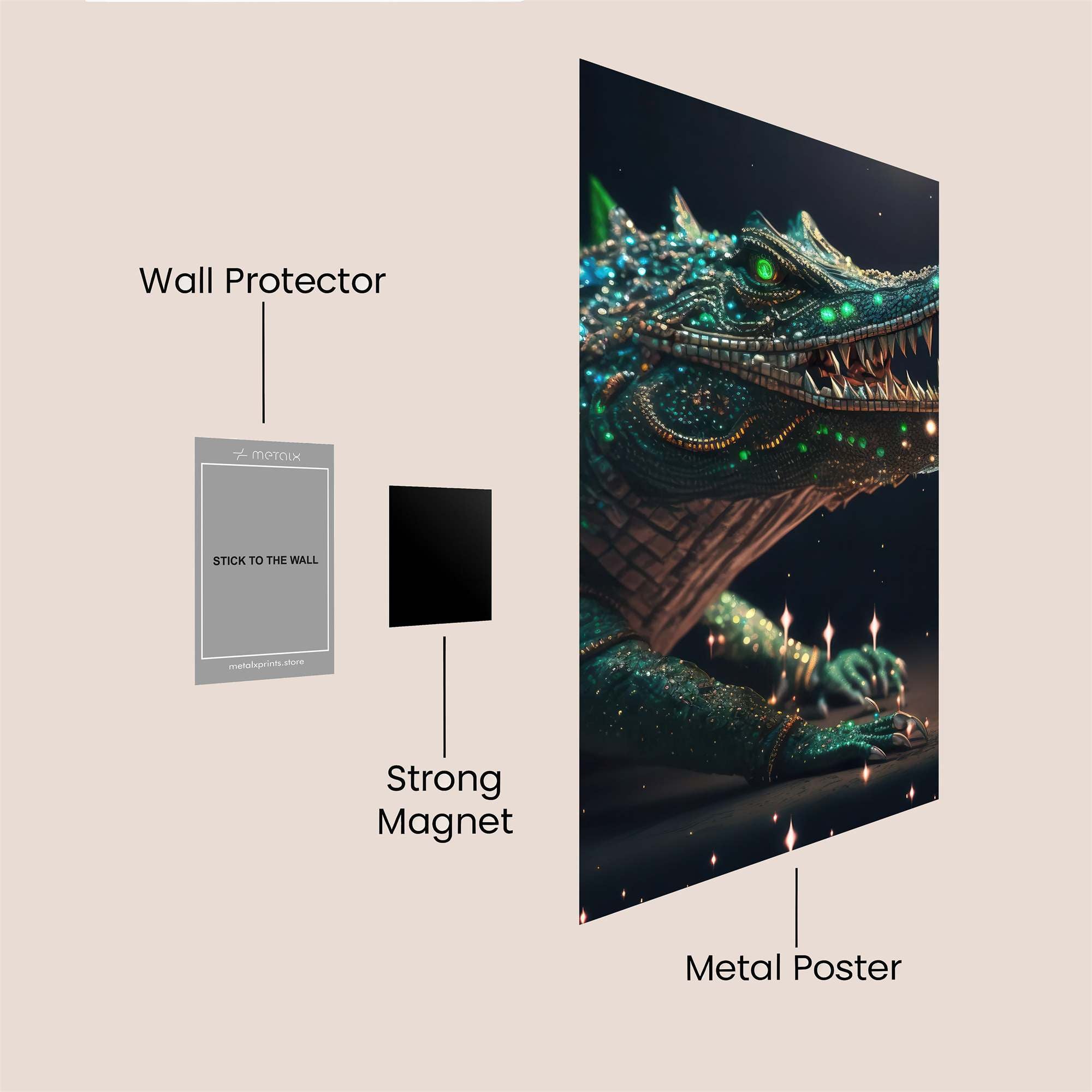 JewelCroc Safe Wall Magnetic / M