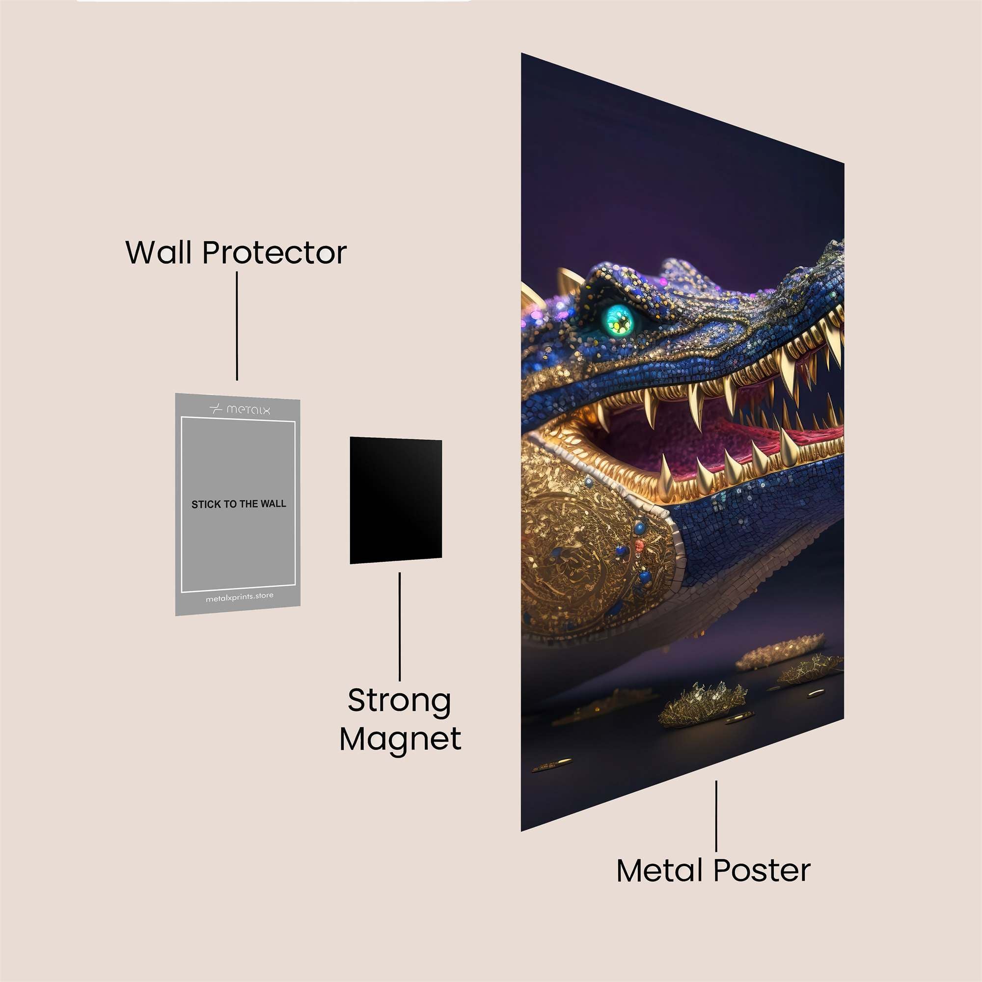 Dragon Majestic Safe Wall Magnetic / M