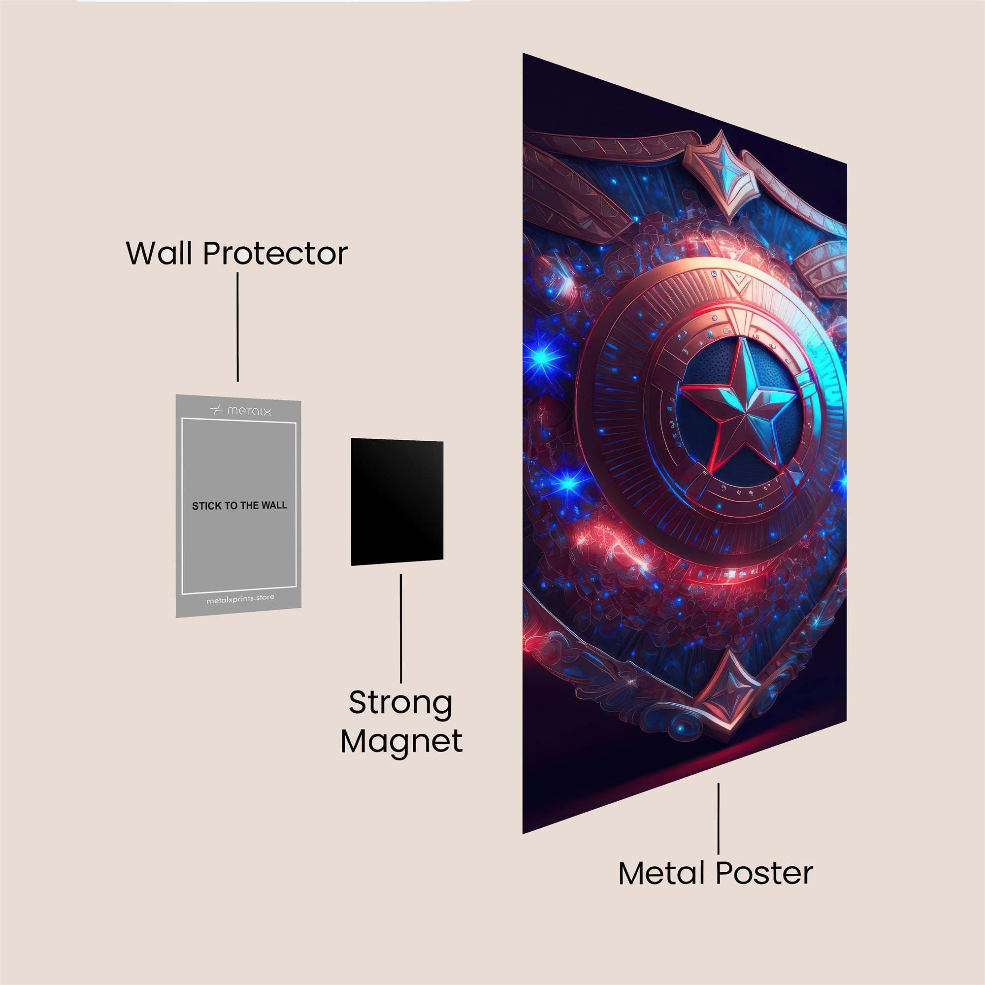 Captain's Radiance Safe Wall Magnetic / M