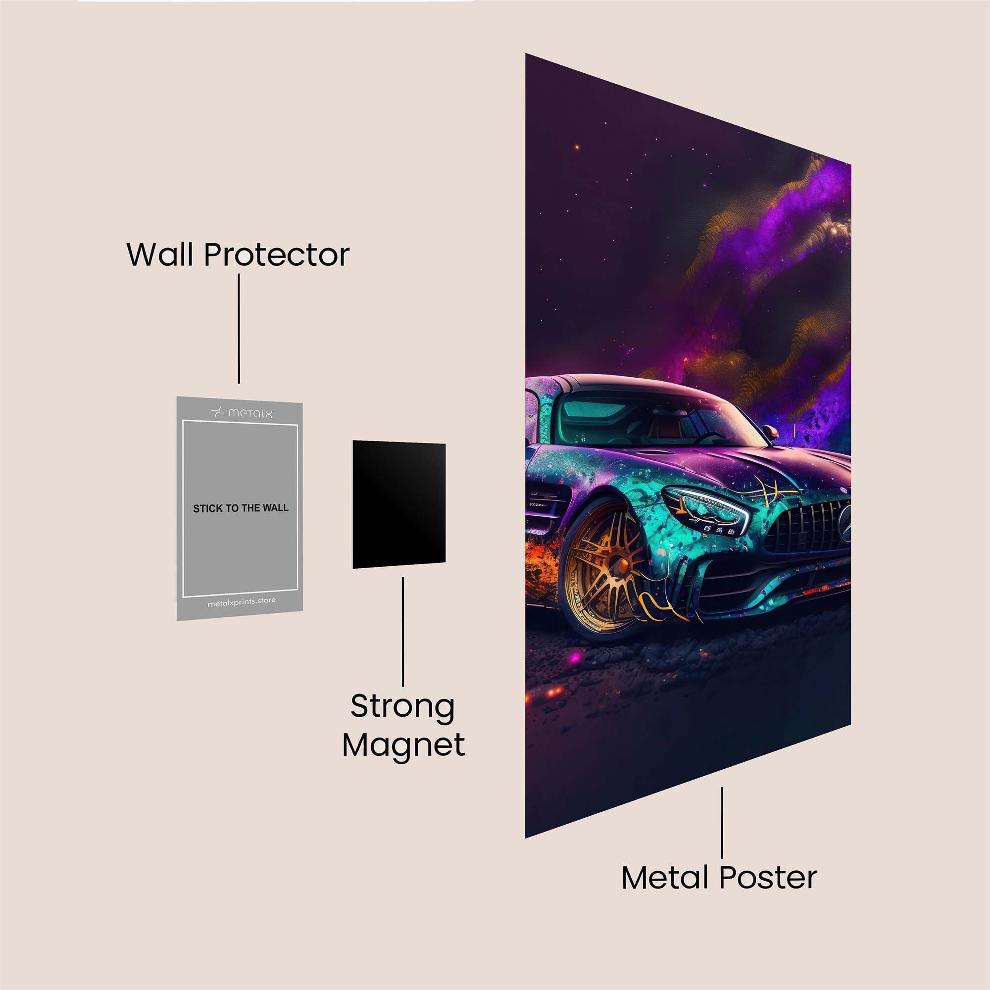 Mercedes Cosmic Safe Wall Magnetic / M