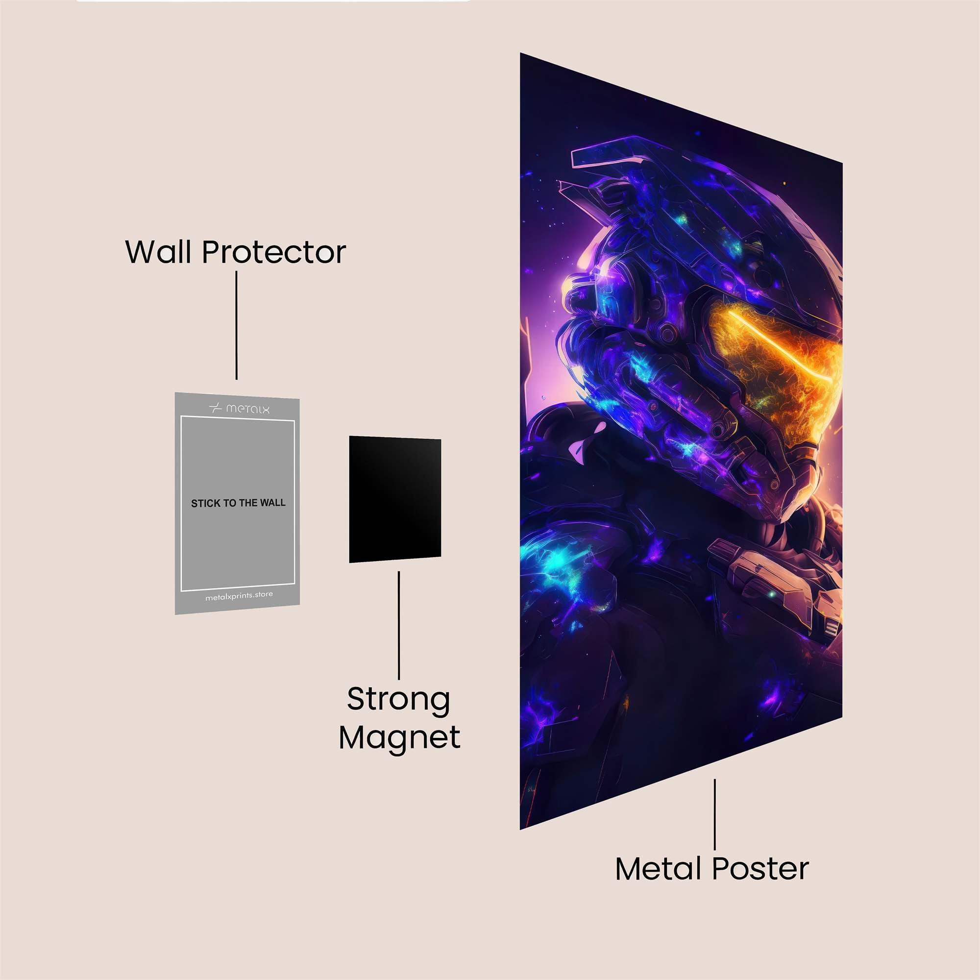 MasterChief Radiant Safe Wall Magnetic / M