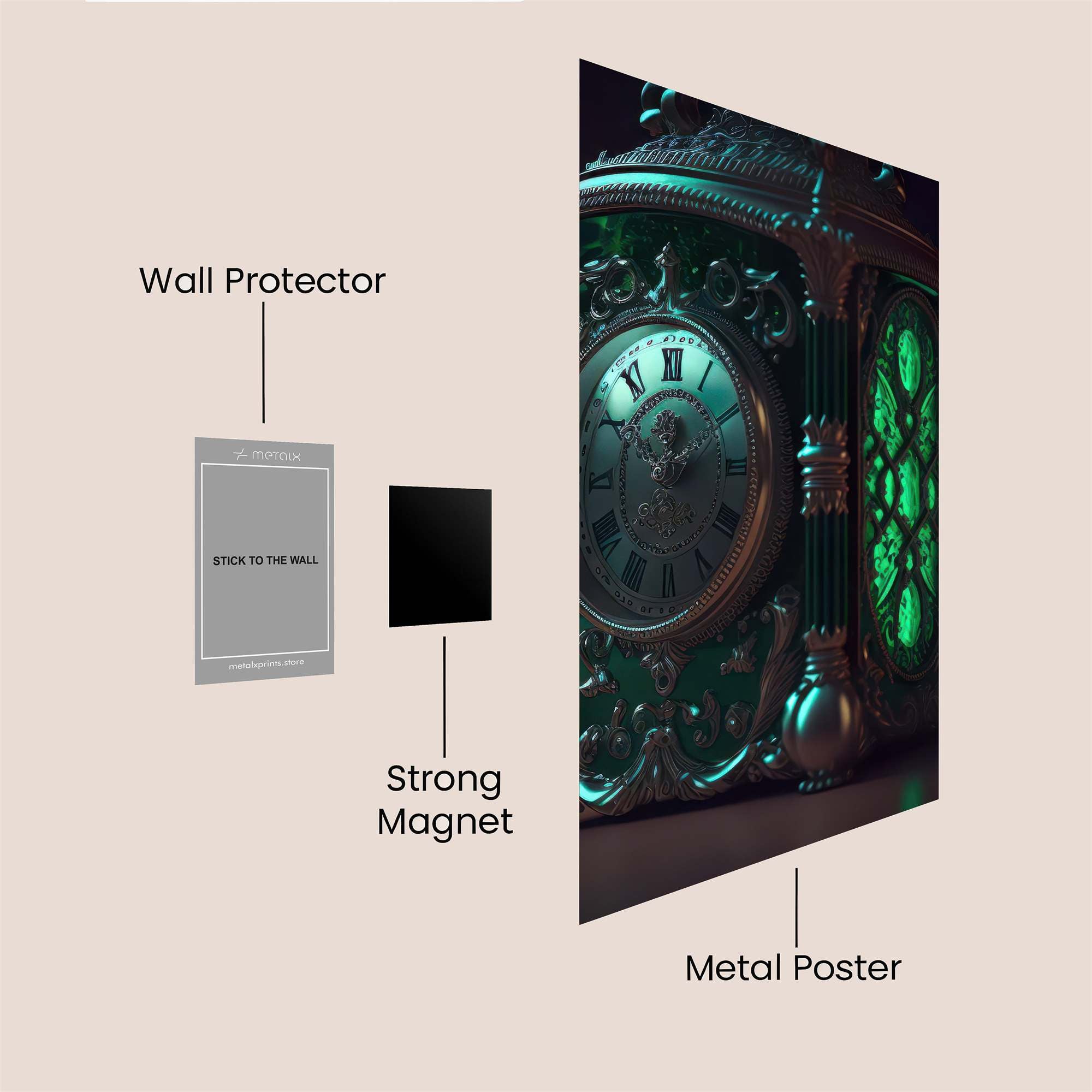 Clock Enigma Safe Wall Magnetic / M
