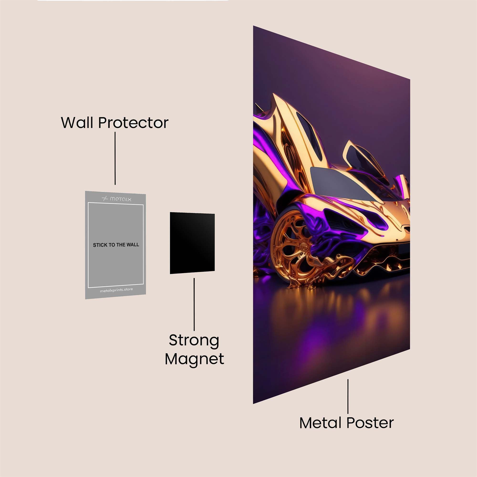 Lamborghini Extravagant Safe Wall Magnetic / M