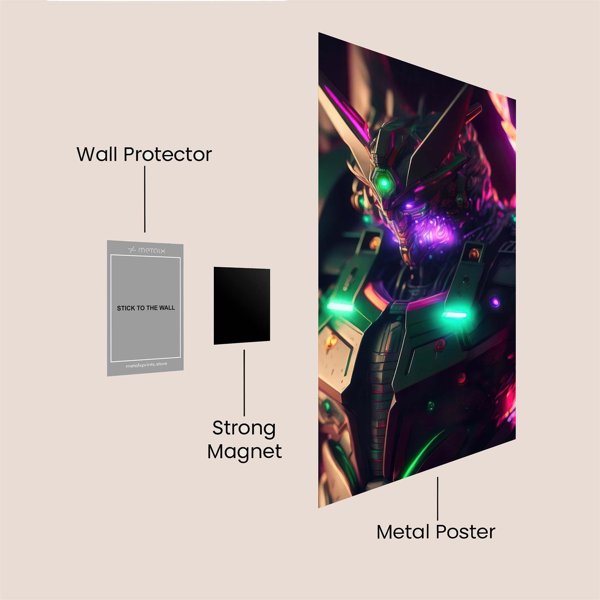Gundam Radiant Safe Wall Magnetic / M