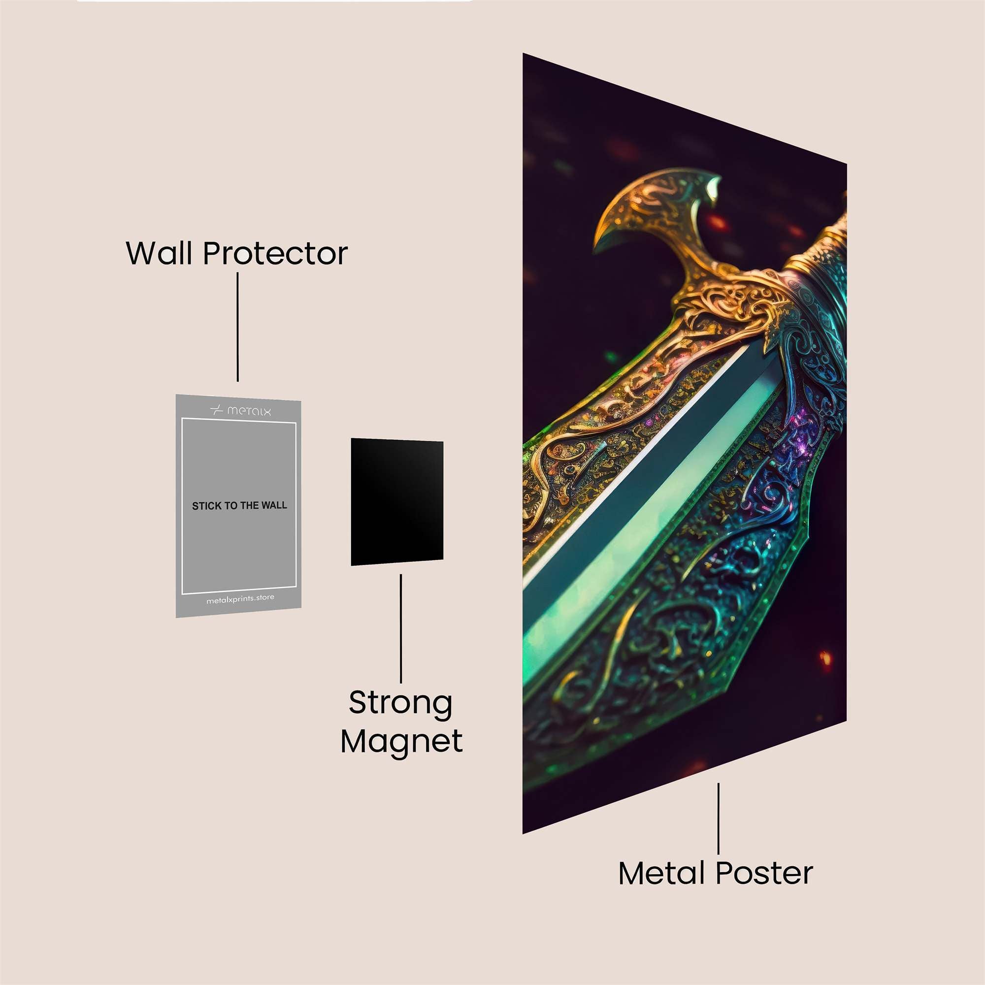 Dagger Enigma Safe Wall Magnetic / M