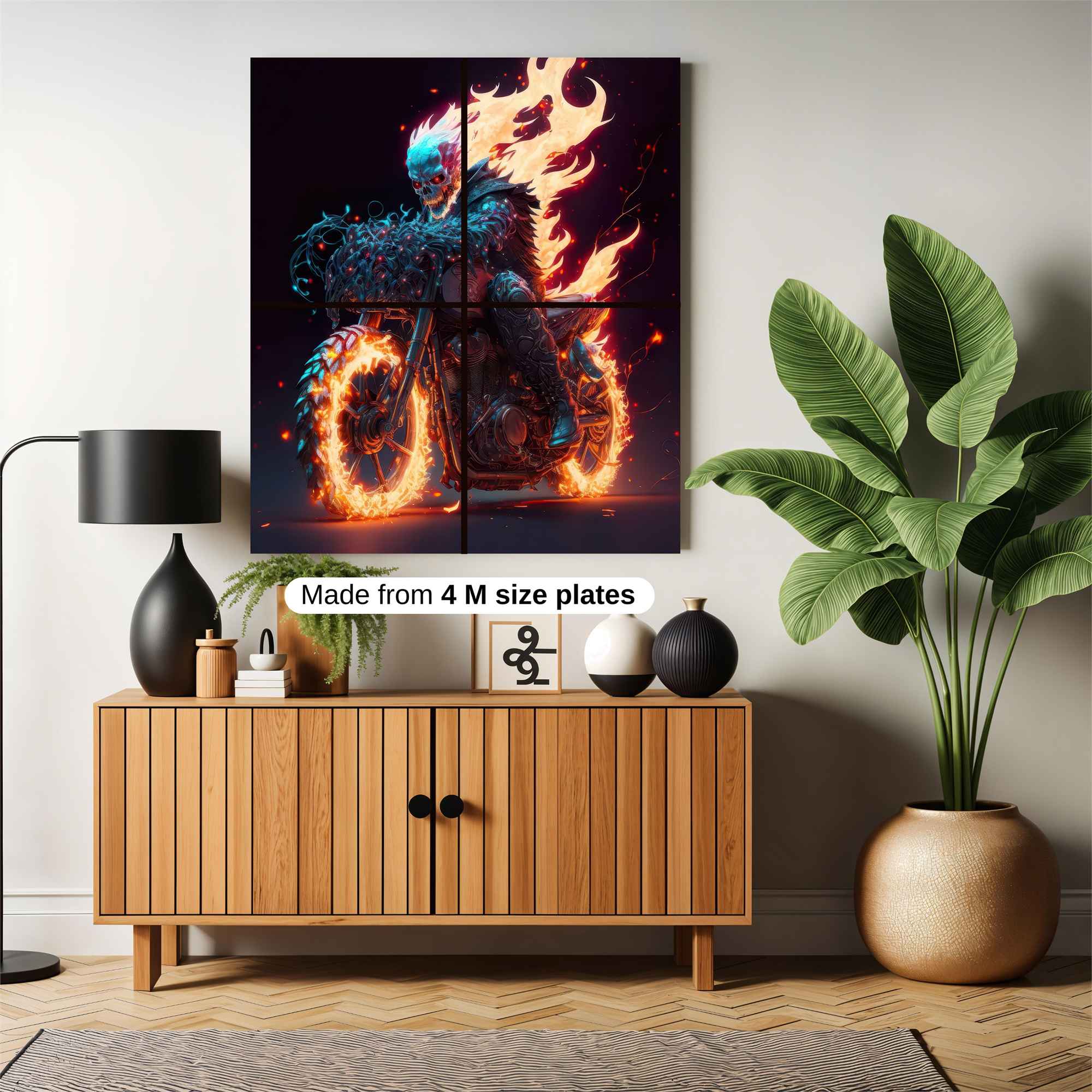 Ghost Rider - Fiery Safe Wall Magnetic / M