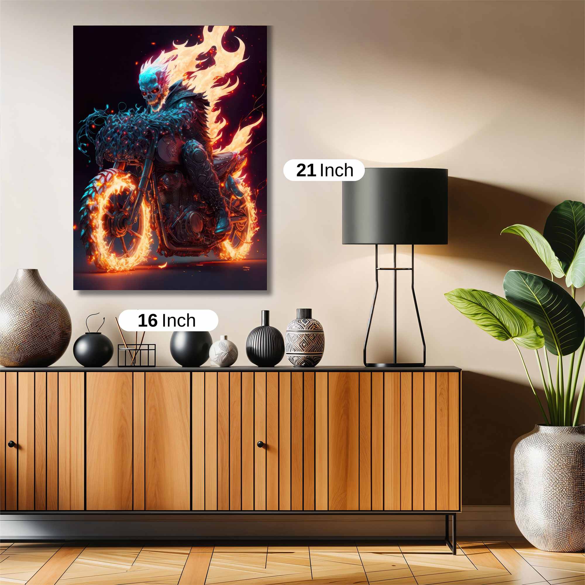 Ghost Rider - Fiery Safe Wall Magnetic / M