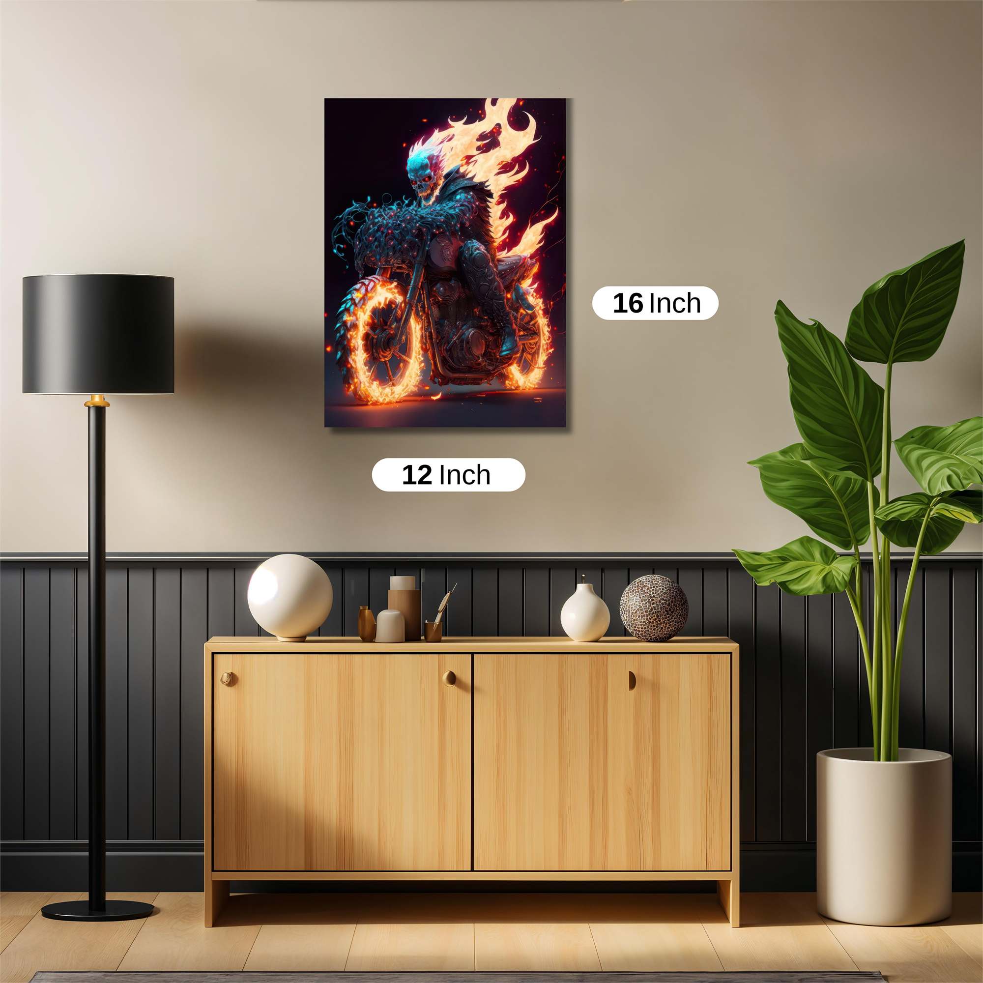 Ghost Rider - Fiery Safe Wall Magnetic / M