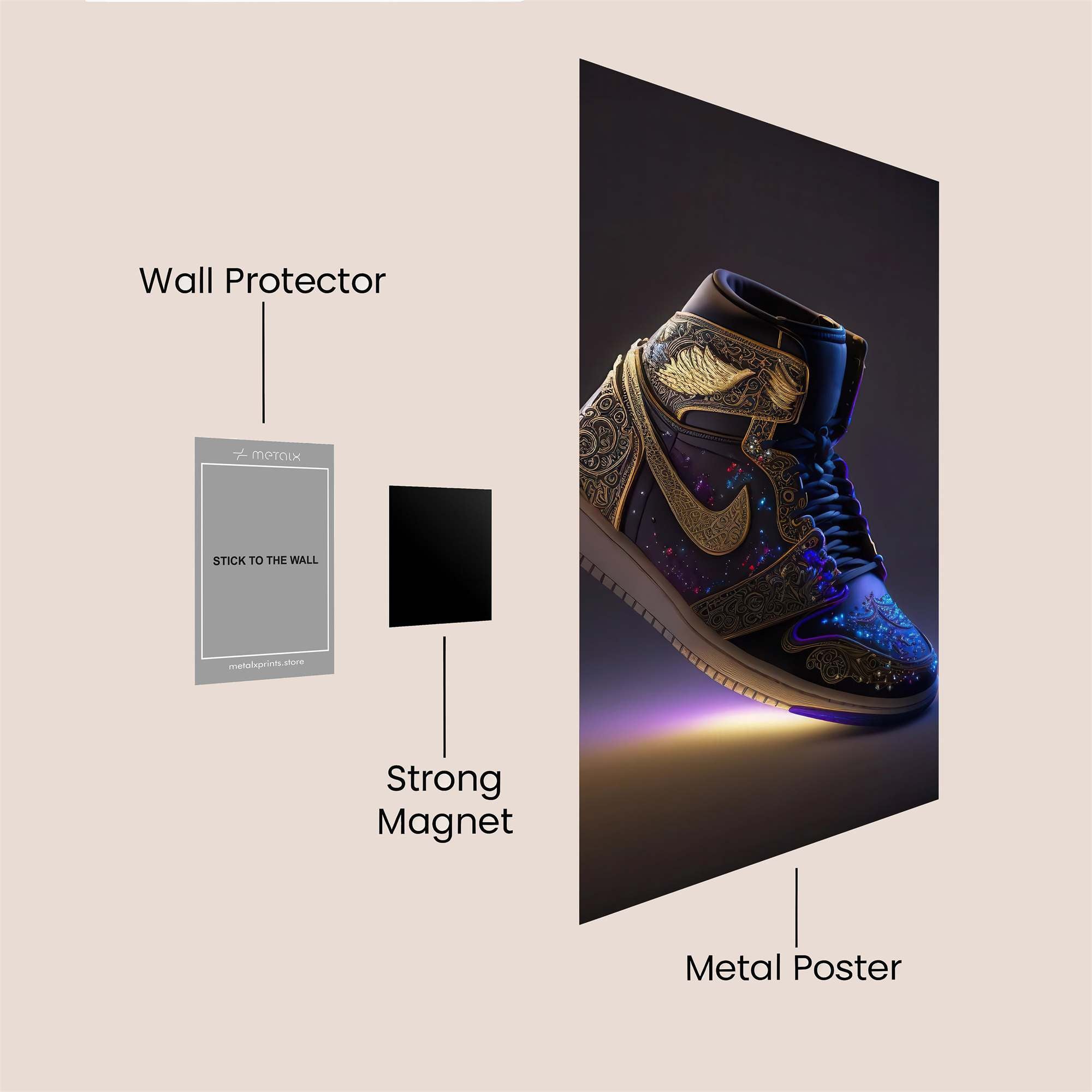 Jordan Majestic Safe Wall Magnetic / M