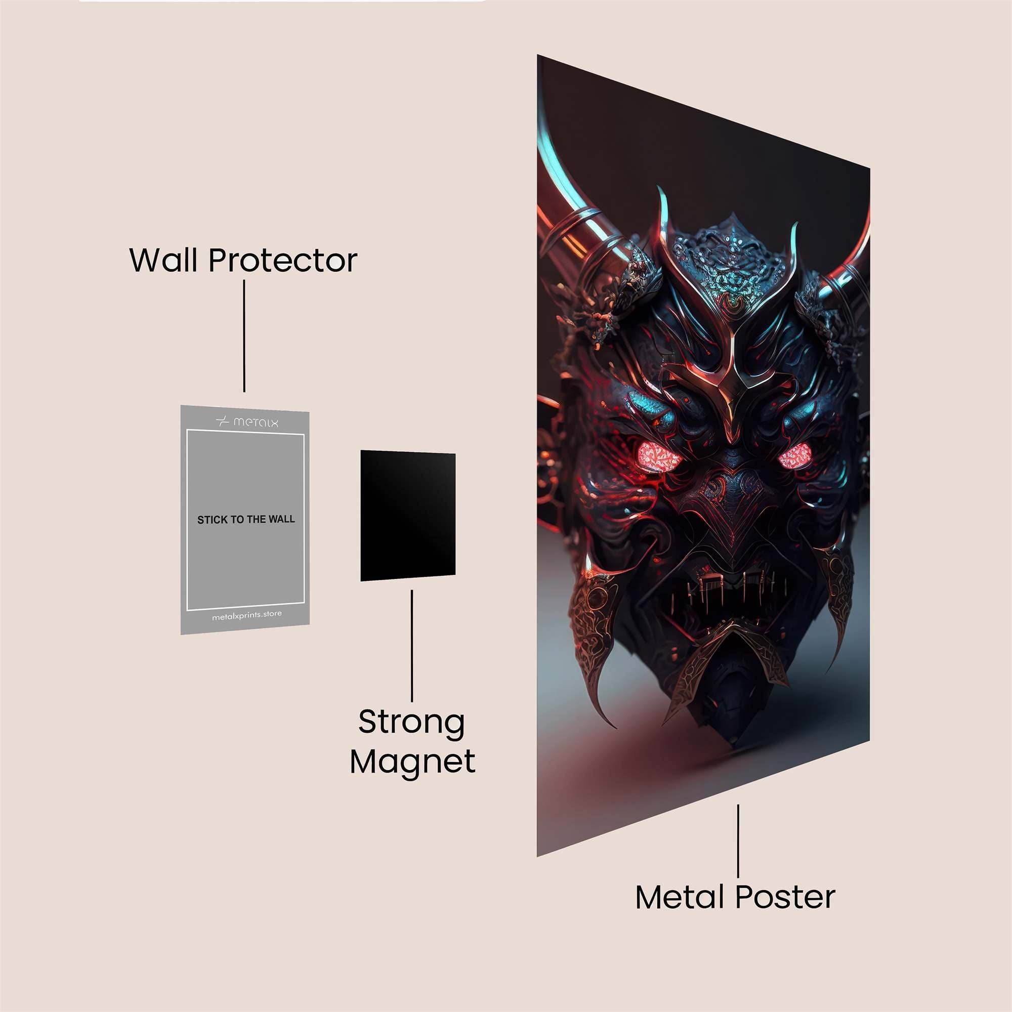 Demon Whimsy Safe Wall Magnetic / M