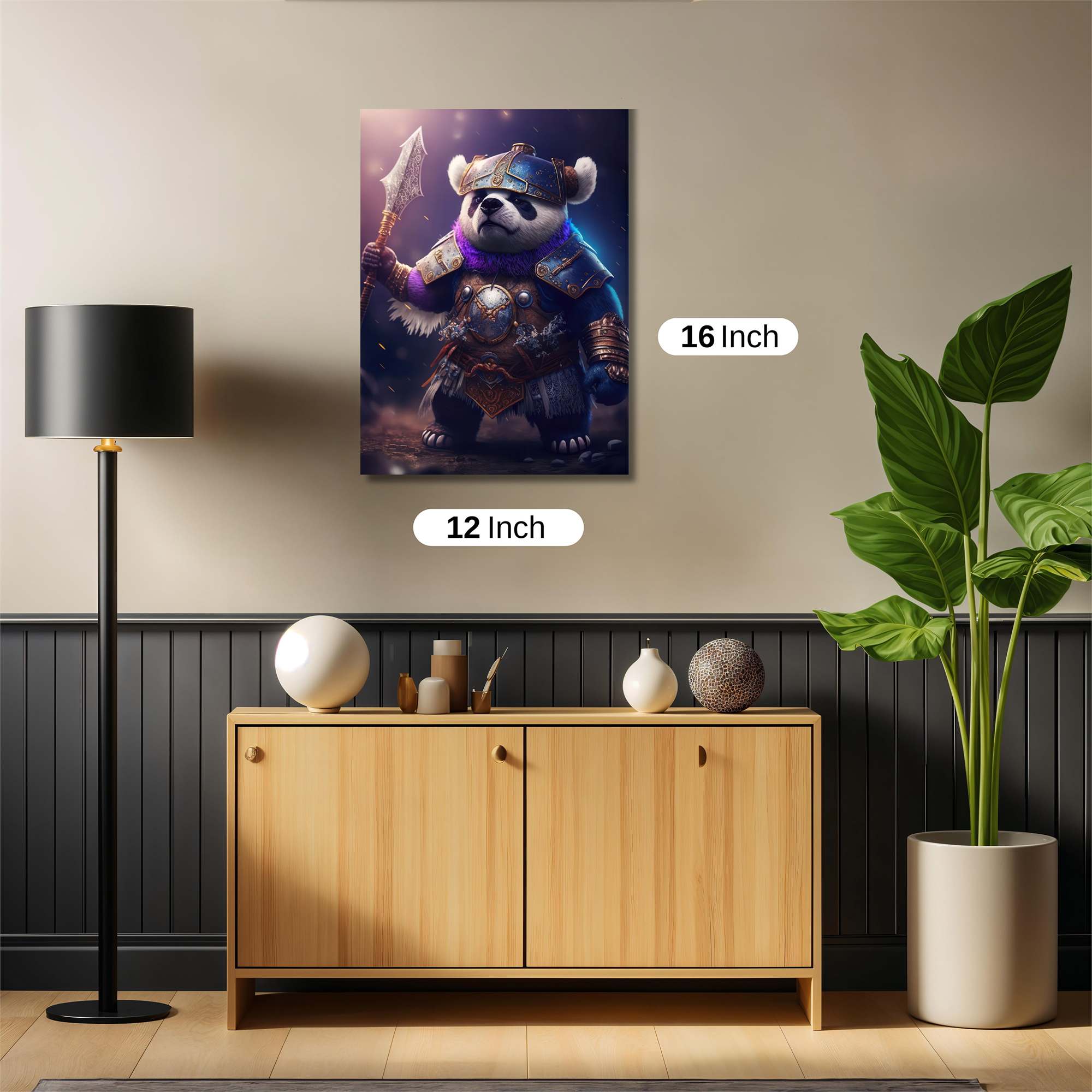 Panda Warrior Safe Wall Magnetic / M