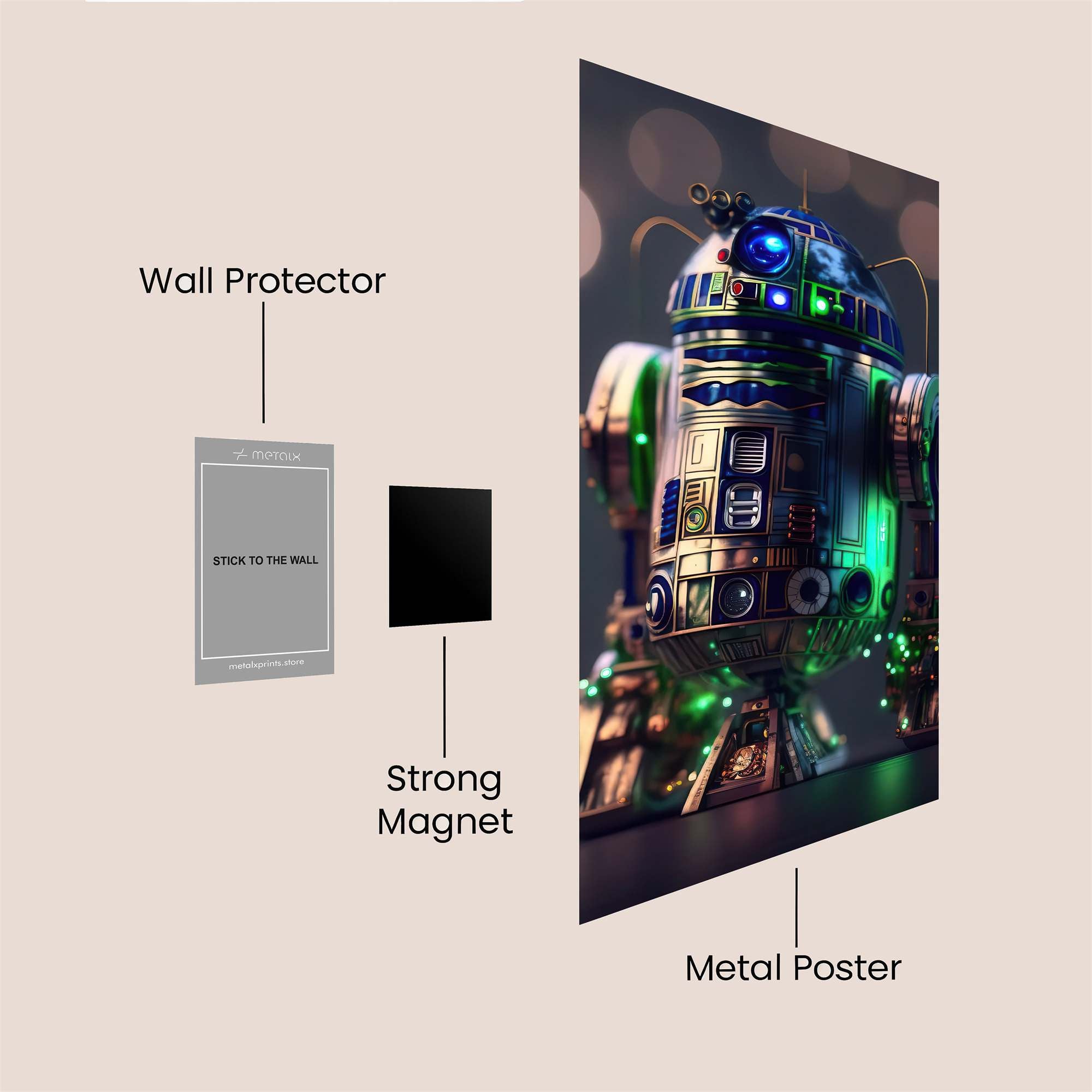 R2-D2 Radiant Safe Wall Magnetic / M