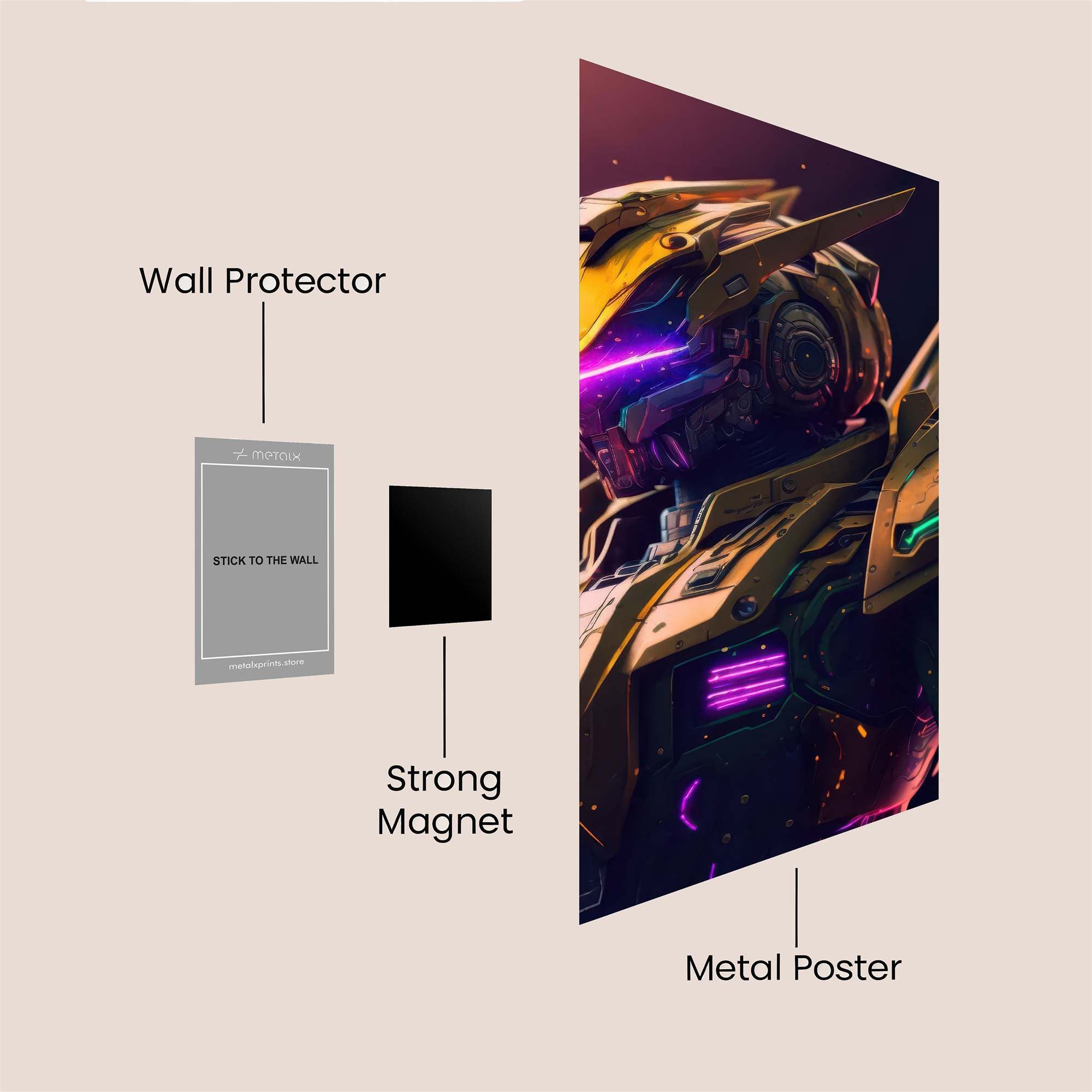 Neon Guardian Safe Wall Magnetic / M