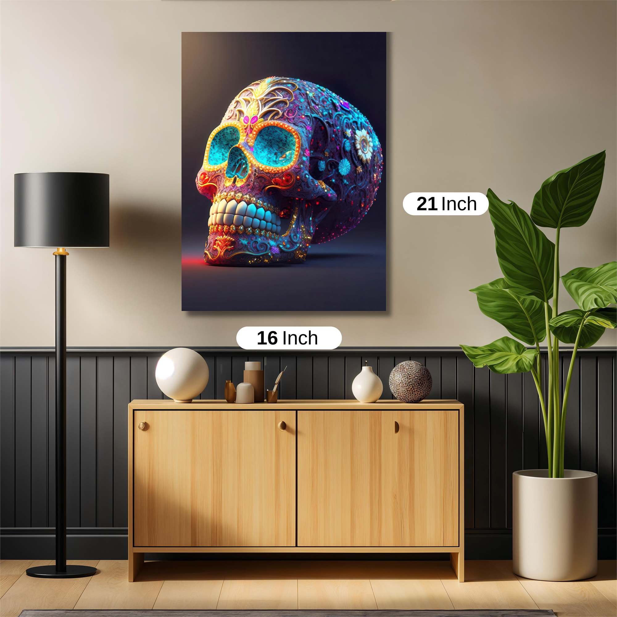 SugarSkull Radiant Safe Wall Magnetic / M