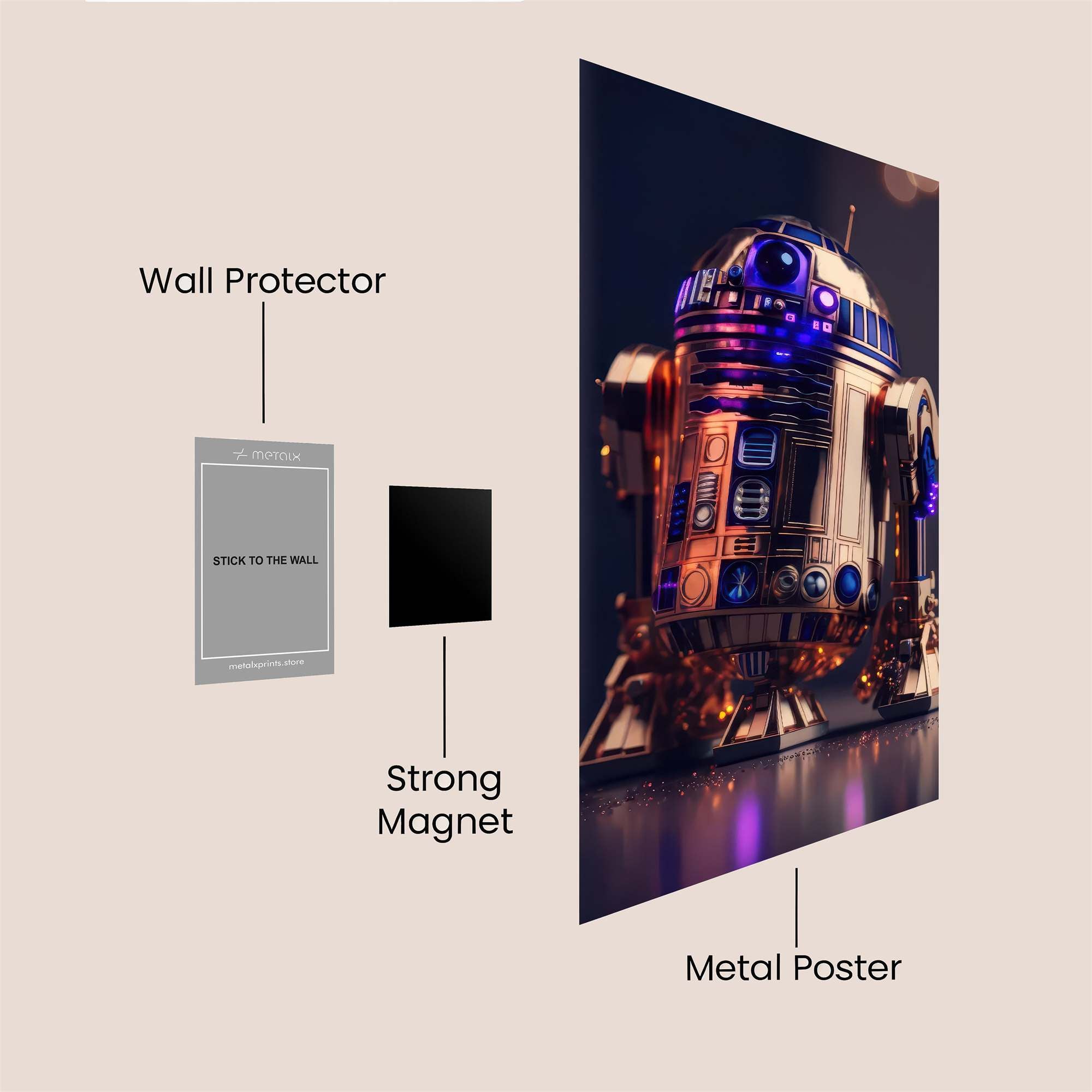 R2-D2 Radiant Safe Wall Magnetic / M