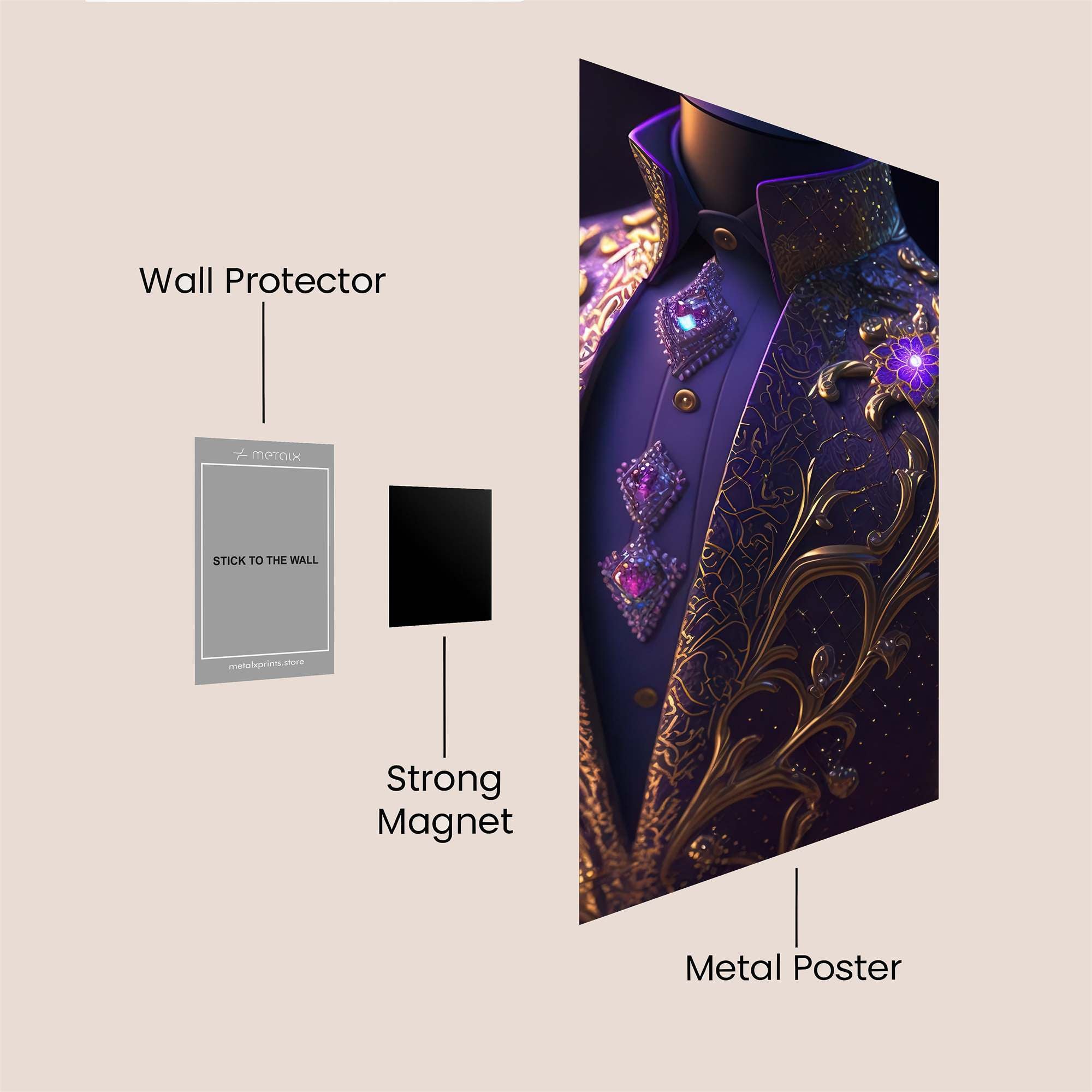 Prince Regal Safe Wall Magnetic / M