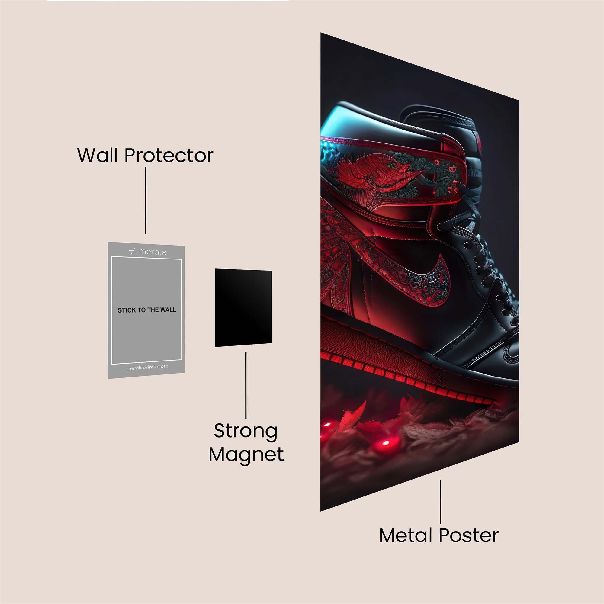 Jordan Mystique Safe Wall Magnetic / M
