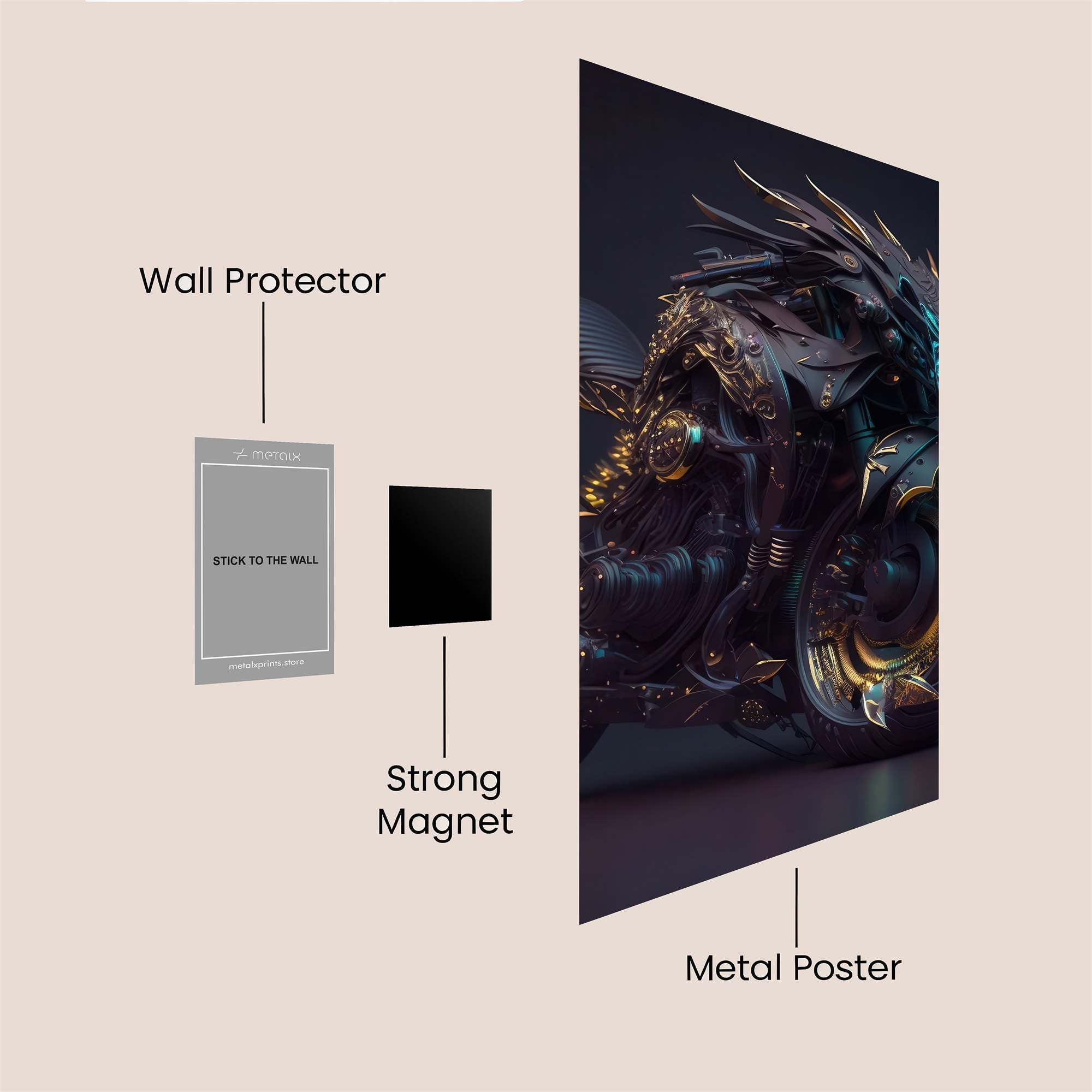 Dragon Fury Safe Wall Magnetic / M