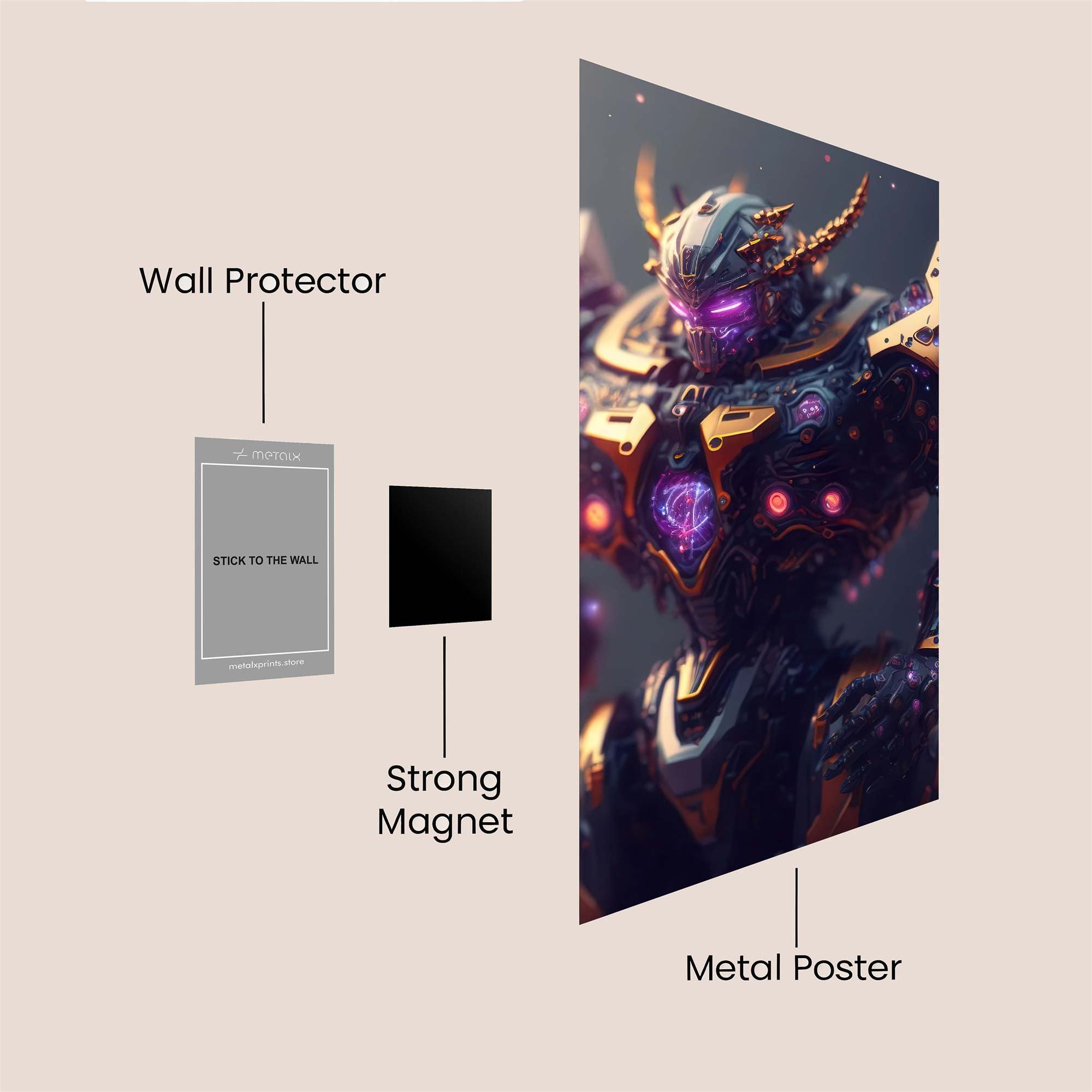 Mecha Enigma Safe Wall Magnetic / M