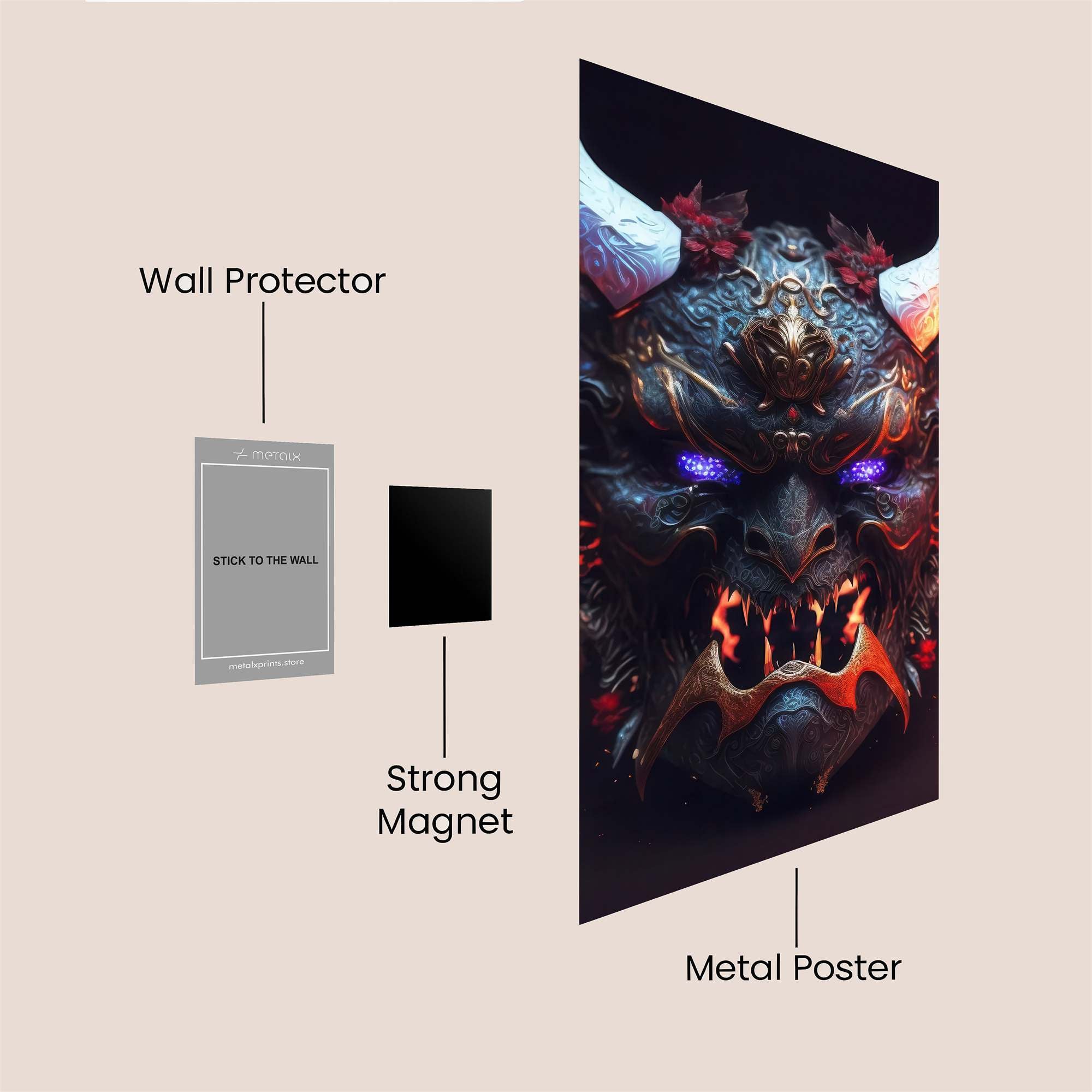 Demon Blaze Safe Wall Magnetic / M