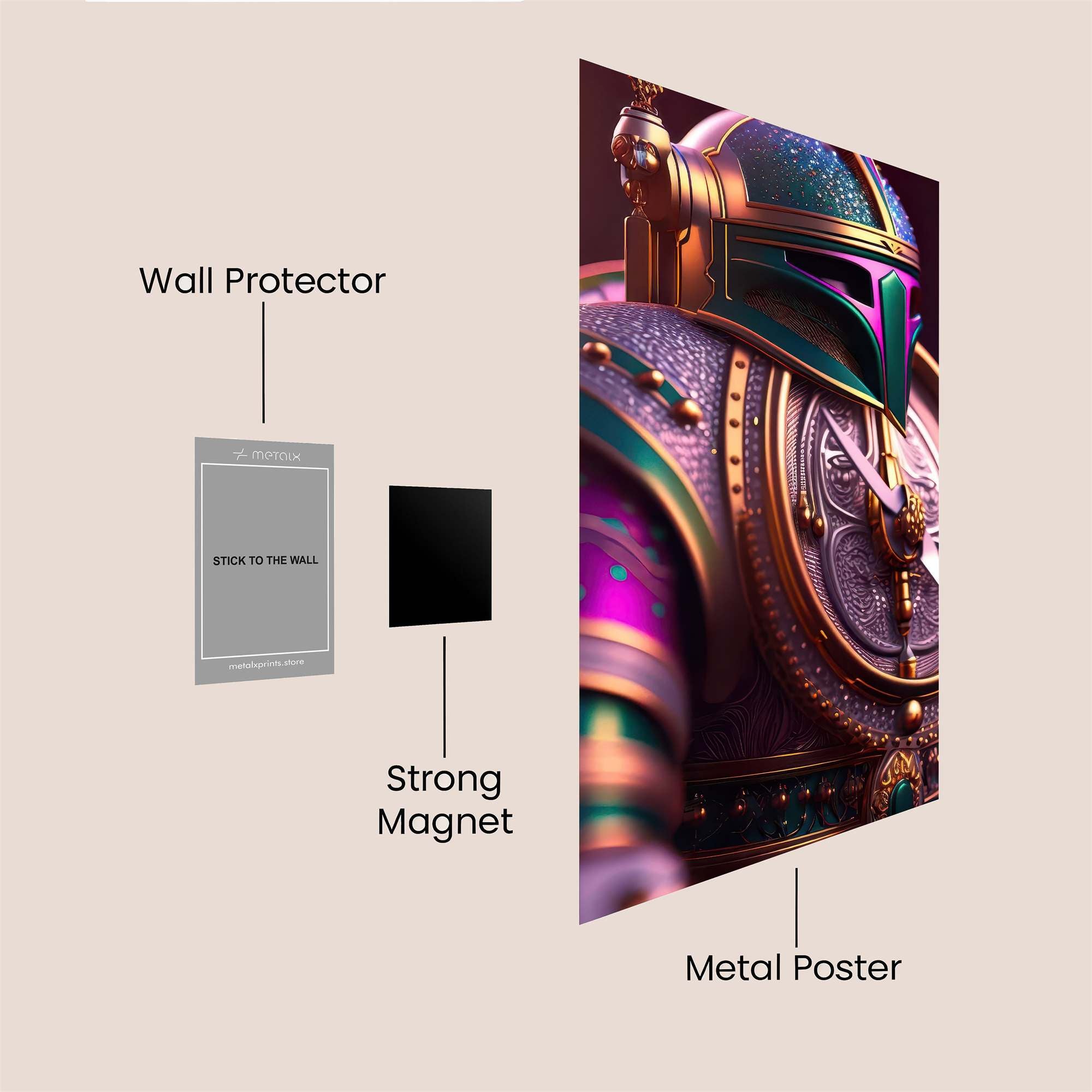 Mandalorian Regal Safe Wall Magnetic / M