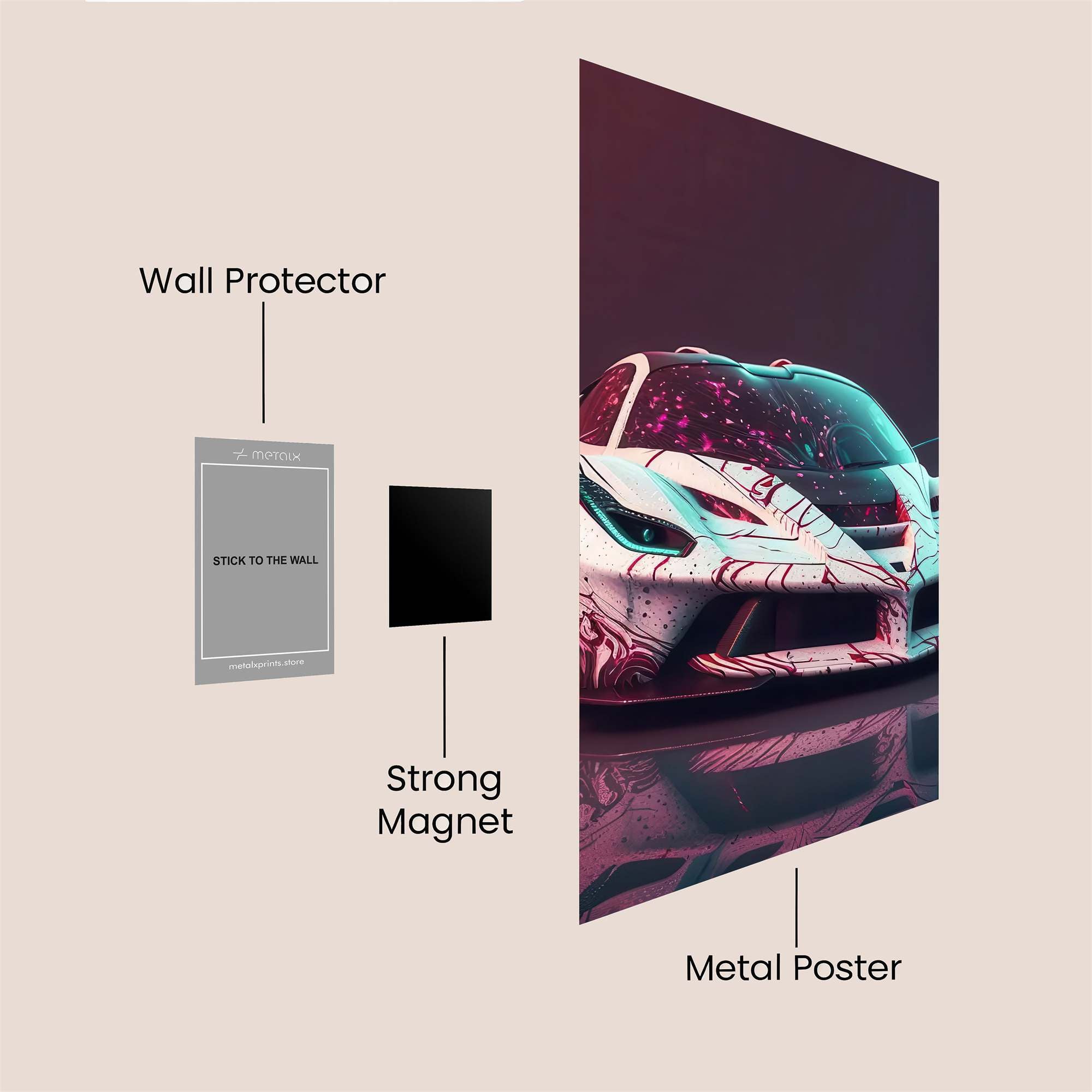 LaFerrari Menace Safe Wall Magnetic / M
