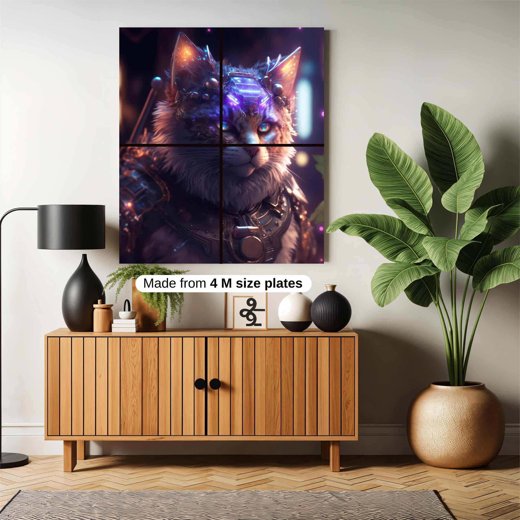 Cybernetic Cat Safe Wall Magnetic / M