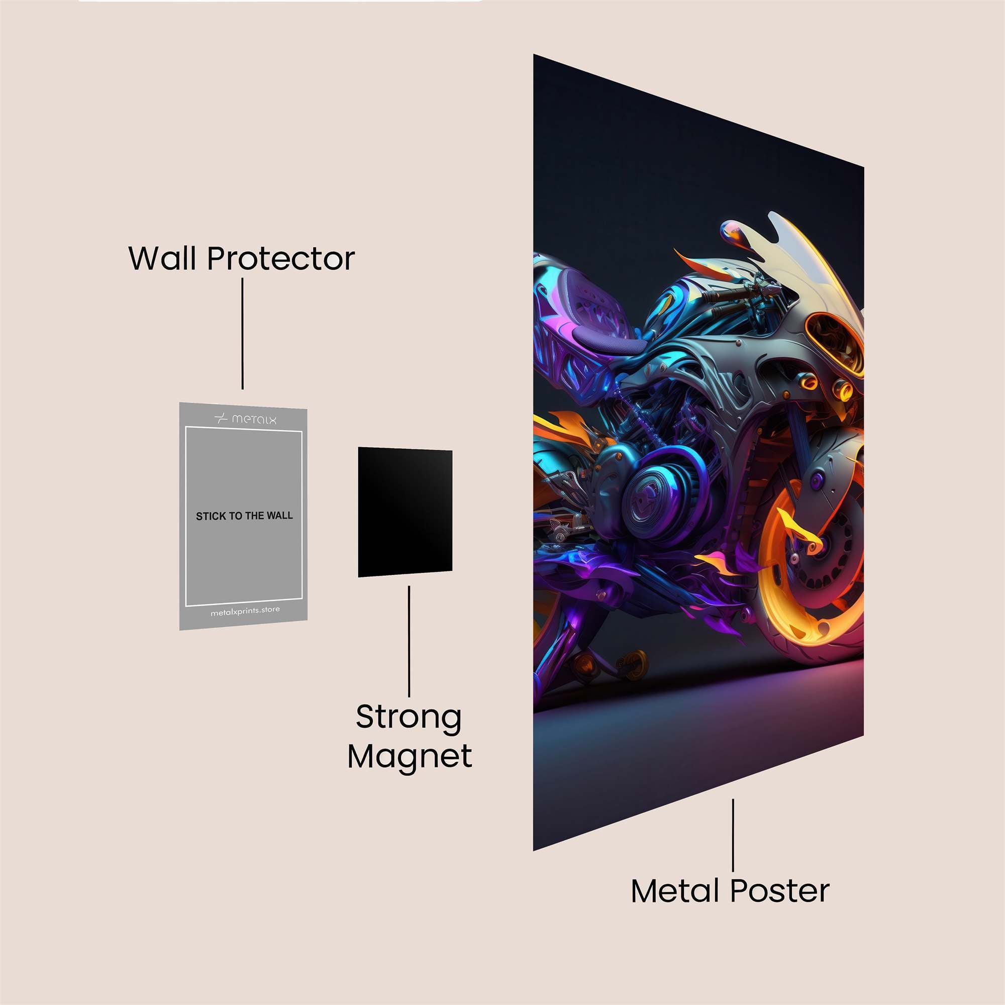 Neon Beast Safe Wall Magnetic / M