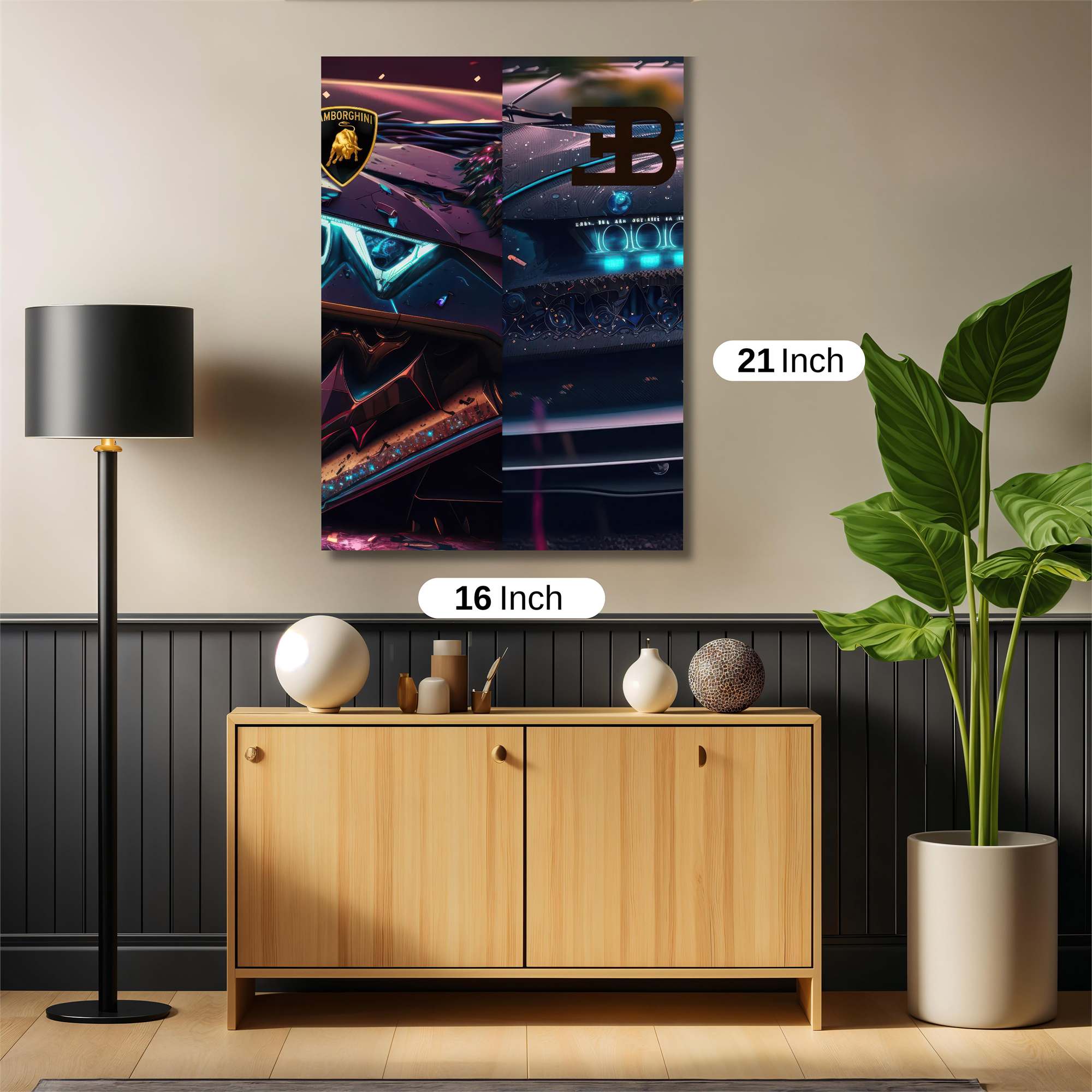 Lamborghini Bugatti Safe Wall Magnetic / M