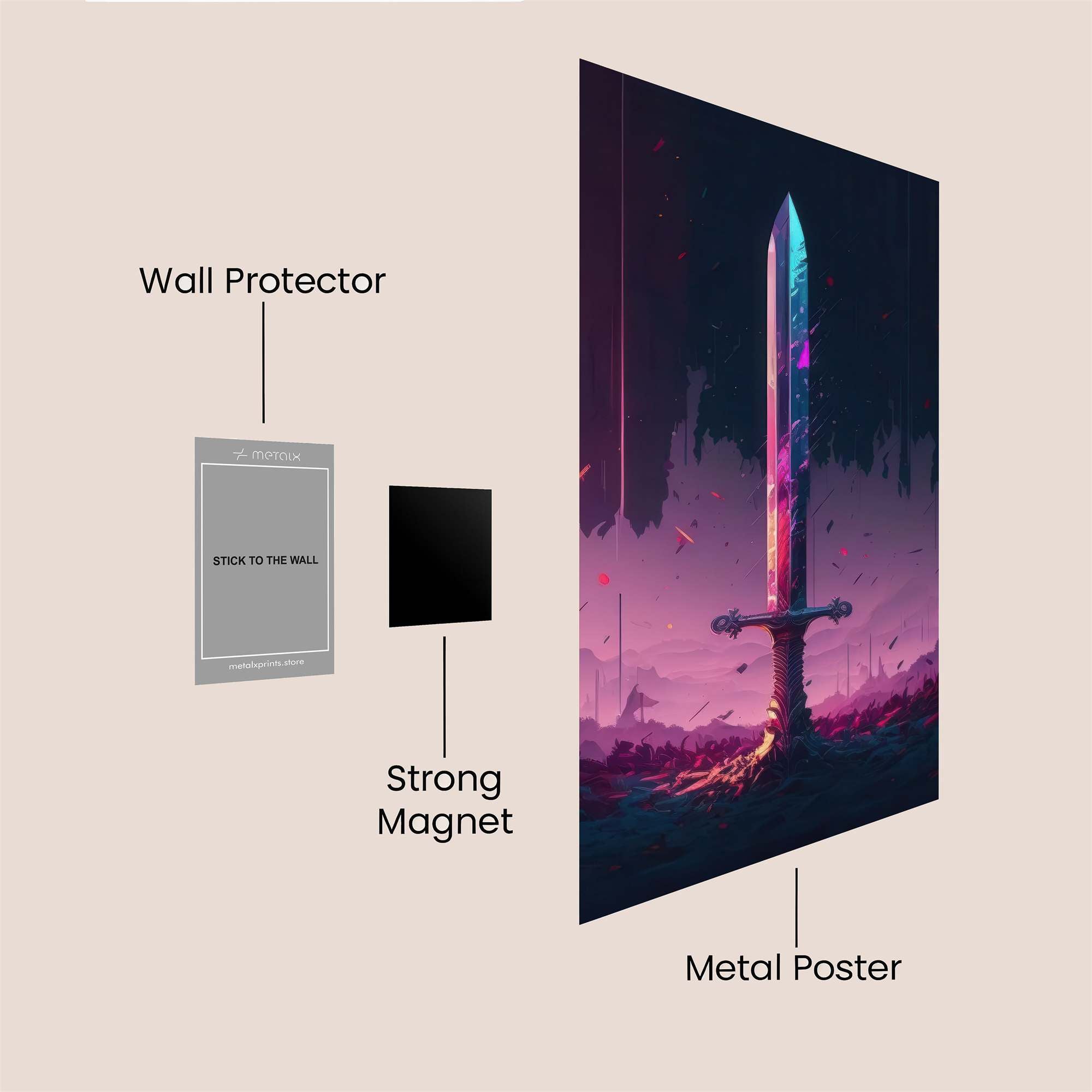 Sword Radiance Safe Wall Magnetic / M