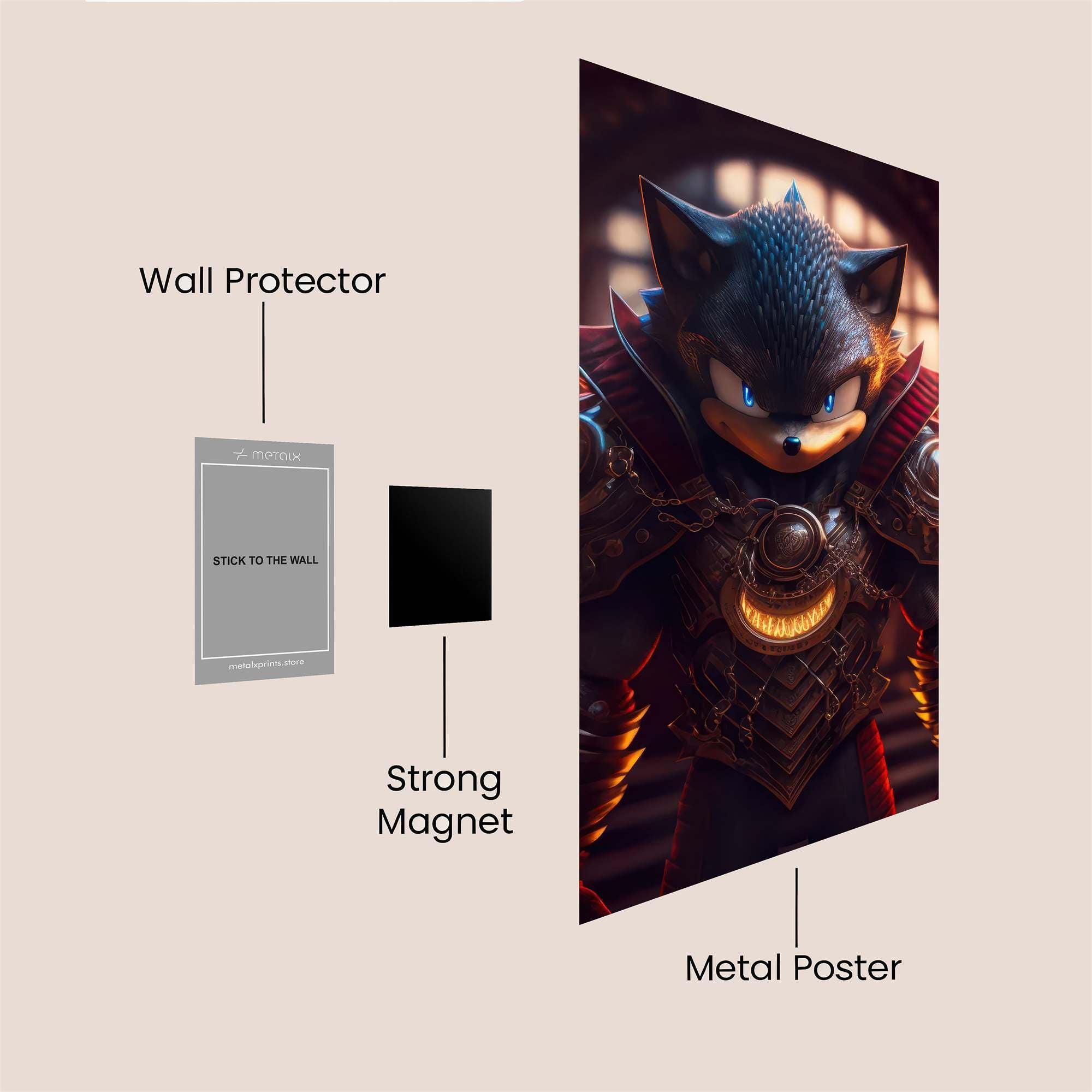 Sonic Sovereign Safe Wall Magnetic / M