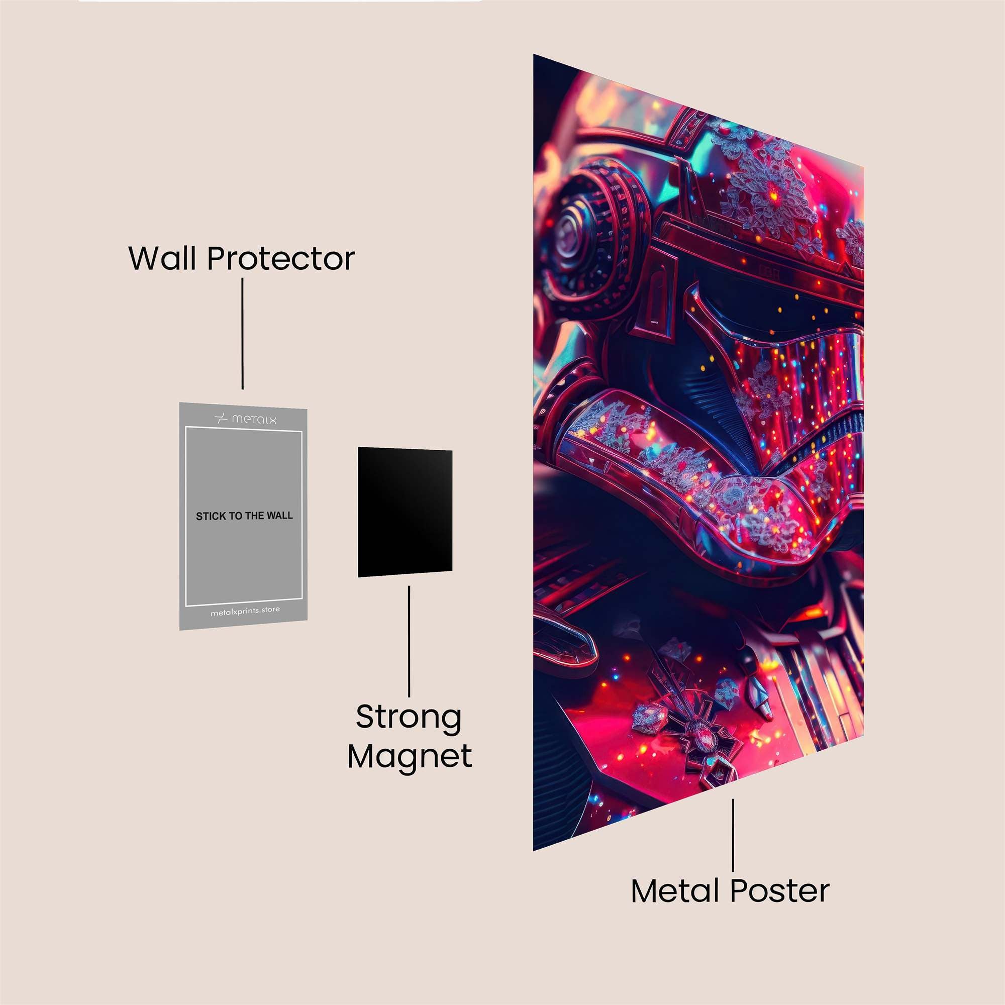 Trooper Radiant Safe Wall Magnetic / M