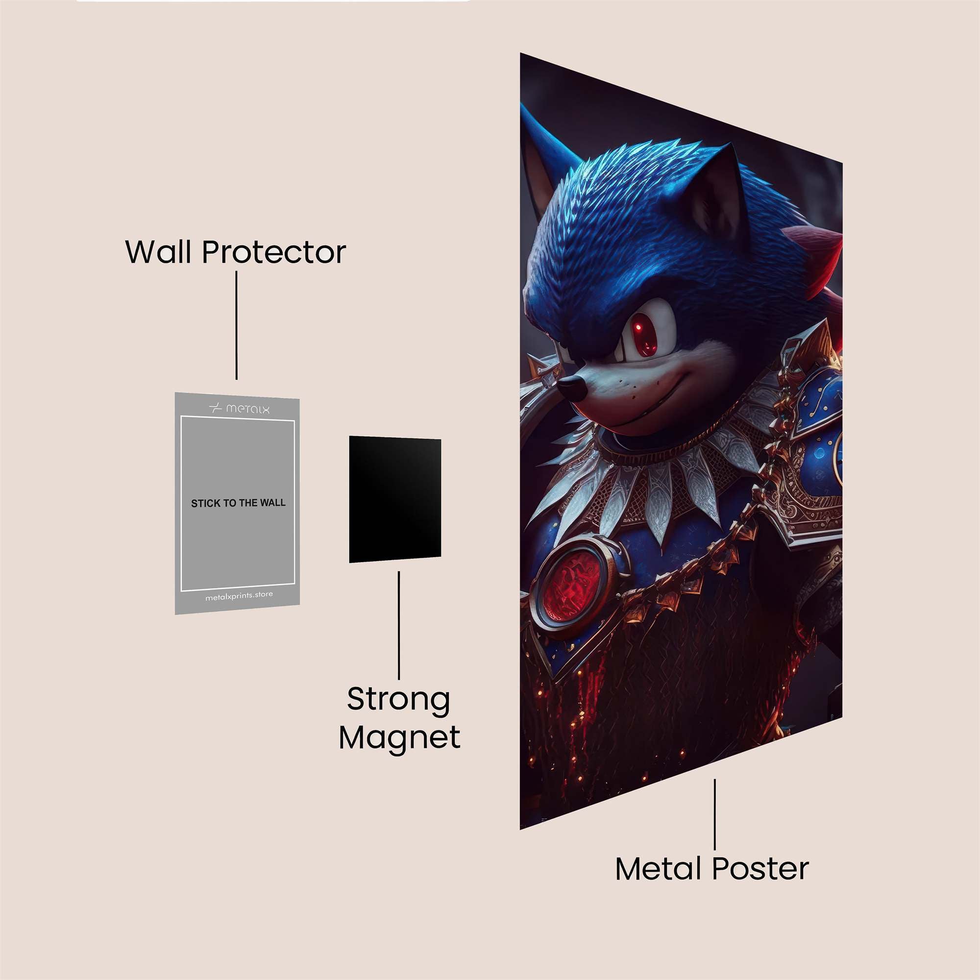 Sonic Regal Safe Wall Magnetic / M