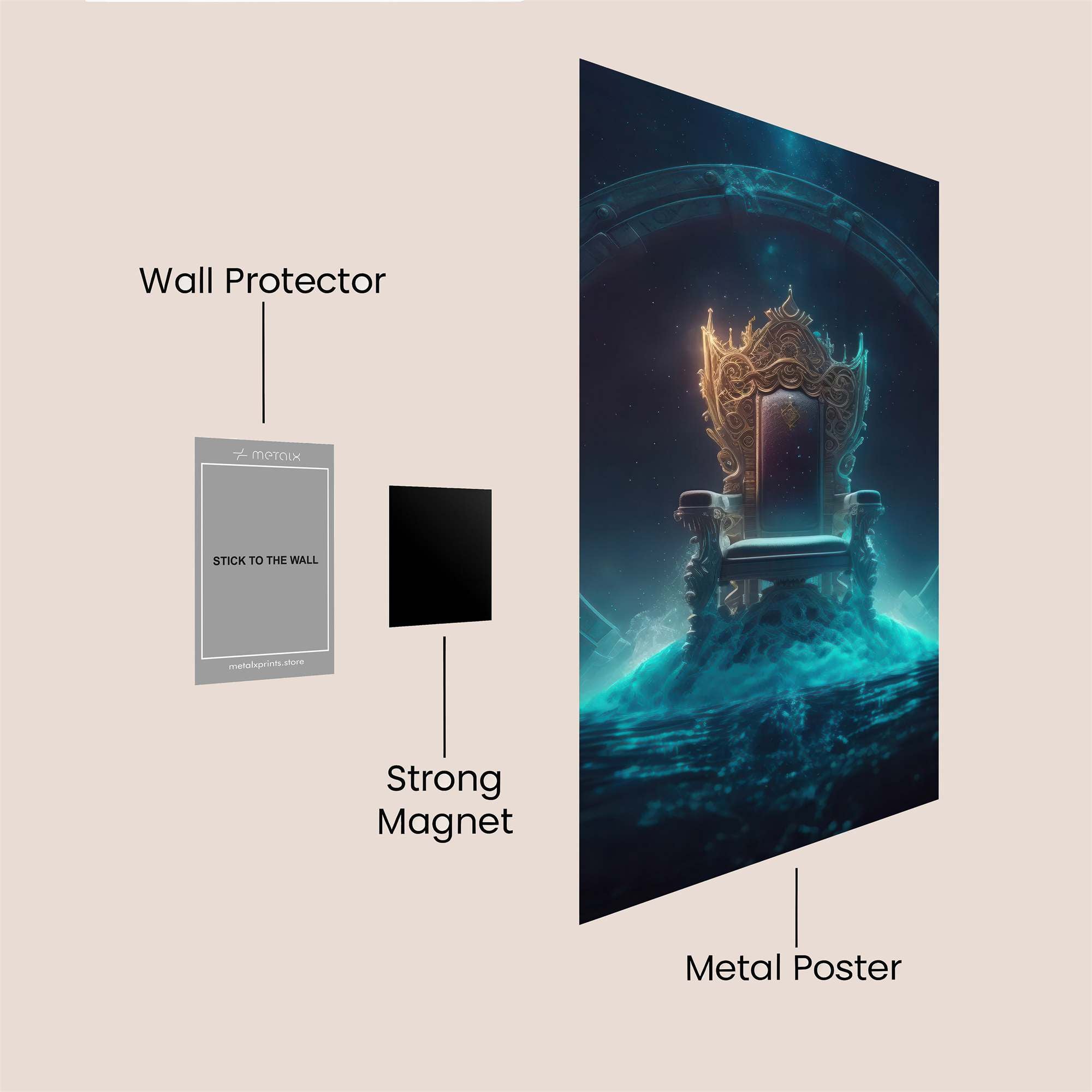 Throne Mystic Safe Wall Magnetic / M