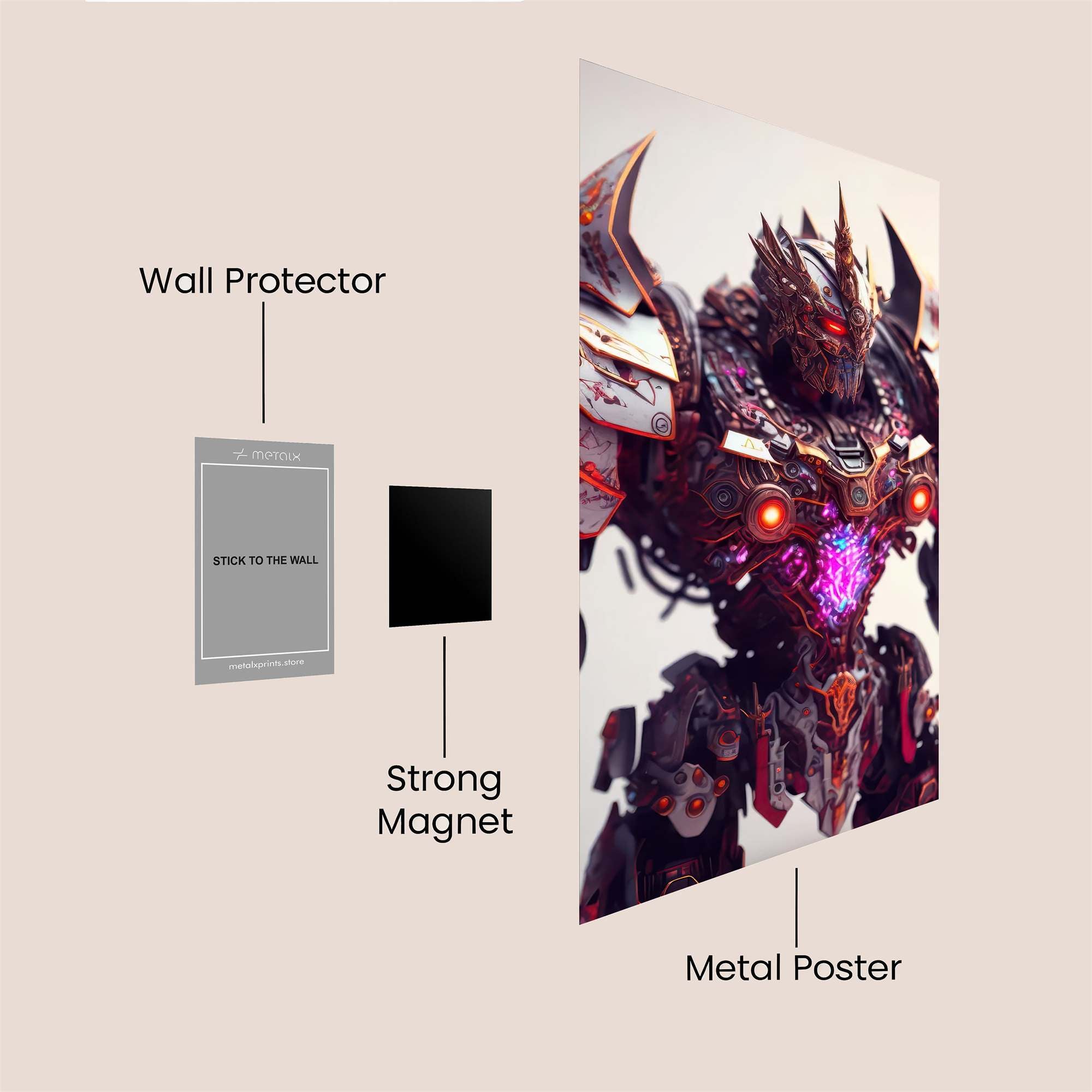 Megatron Menace Safe Wall Magnetic / M