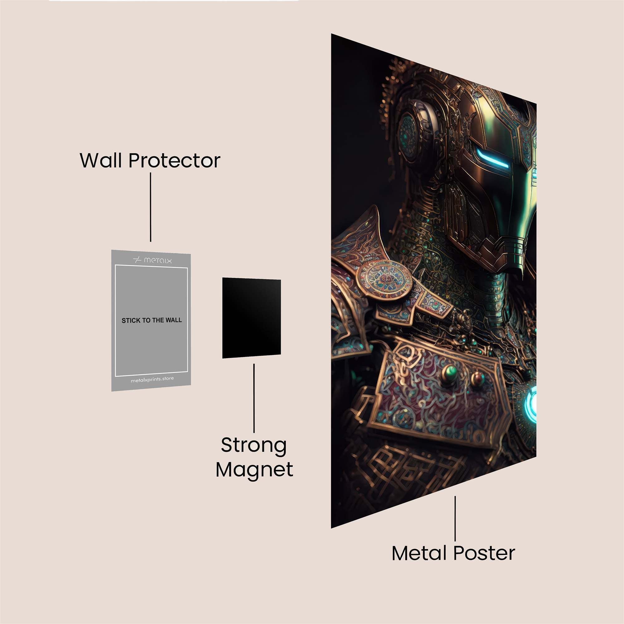 Iron Elegance Safe Wall Magnetic / M