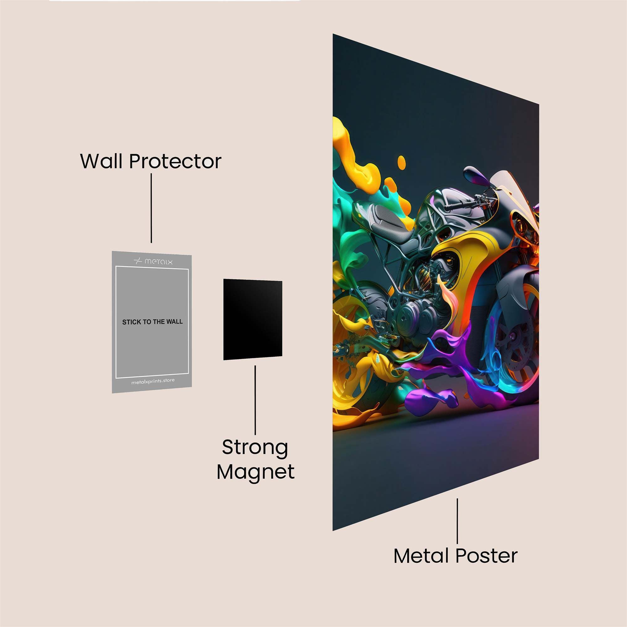 Neon Velocity Safe Wall Magnetic / M