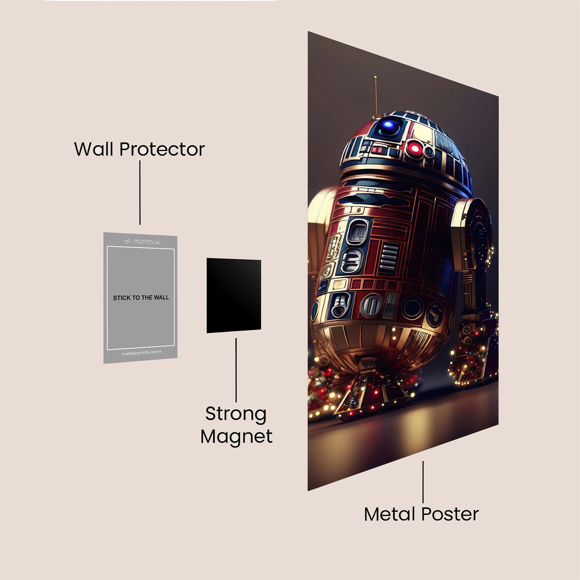 R2-D2 Festive Safe Wall Magnetic / M